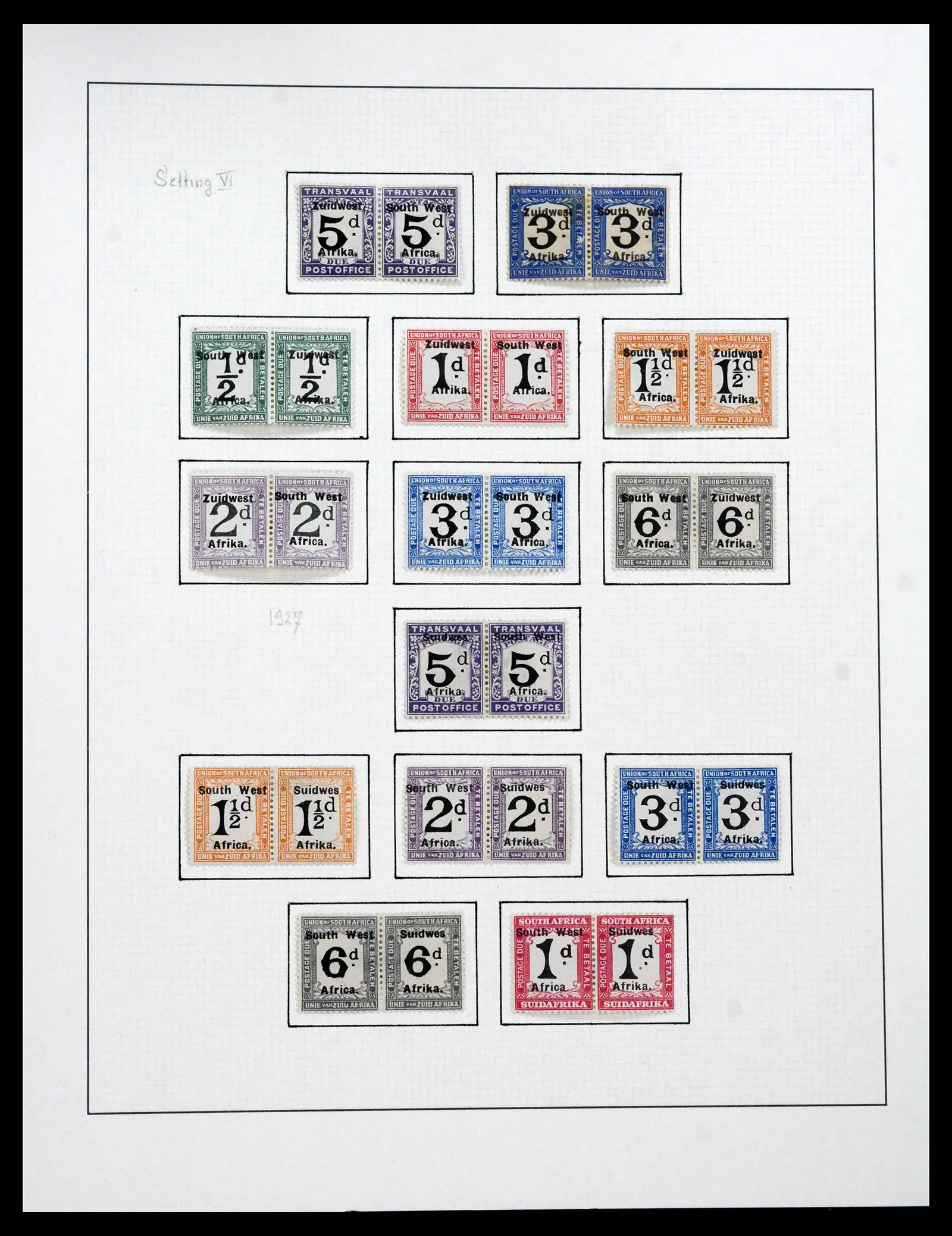 41559 0041 - Stamp collection 41559 South Africa / South West Africa 1913-1961.