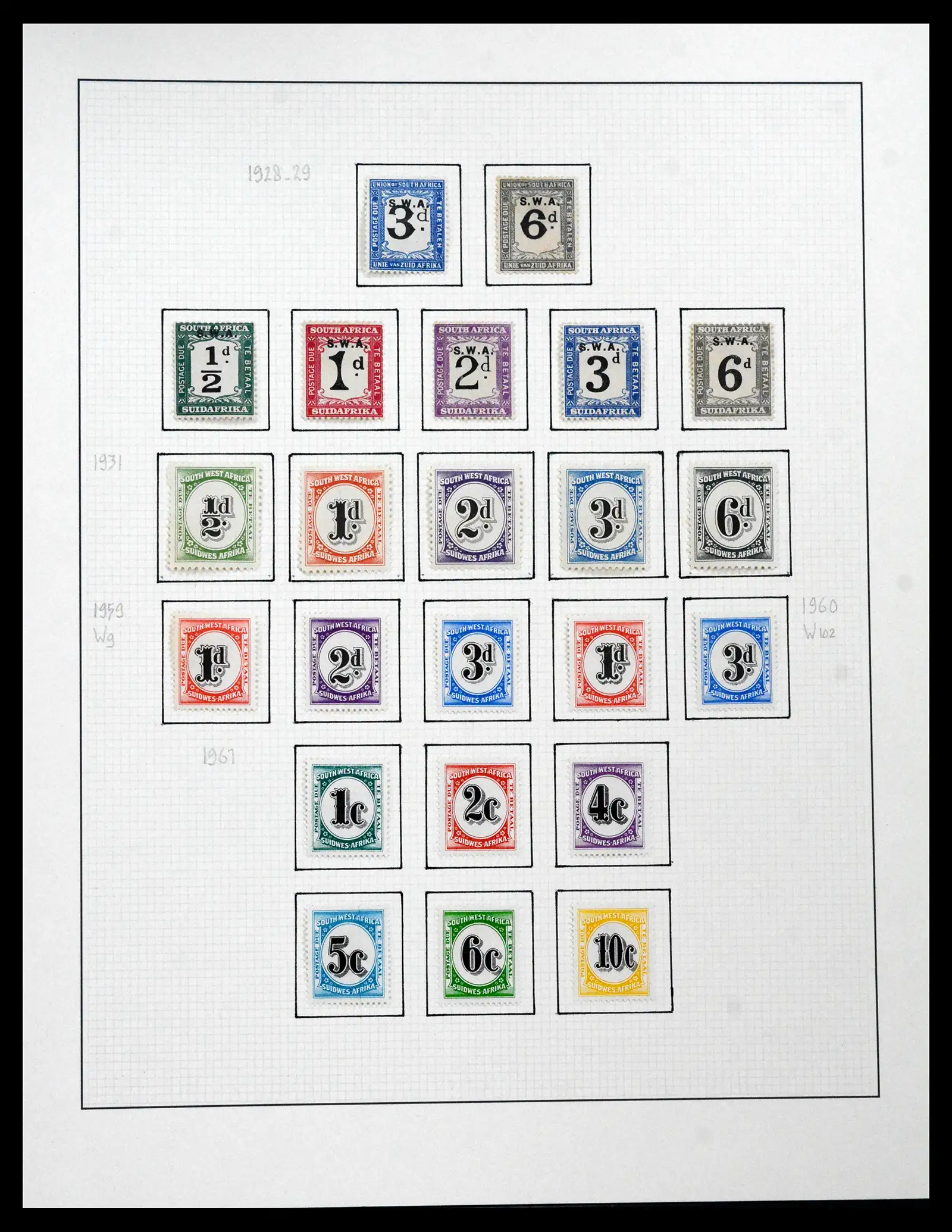 41559 0042 - Stamp collection 41559 South Africa / South West Africa 1913-1961.