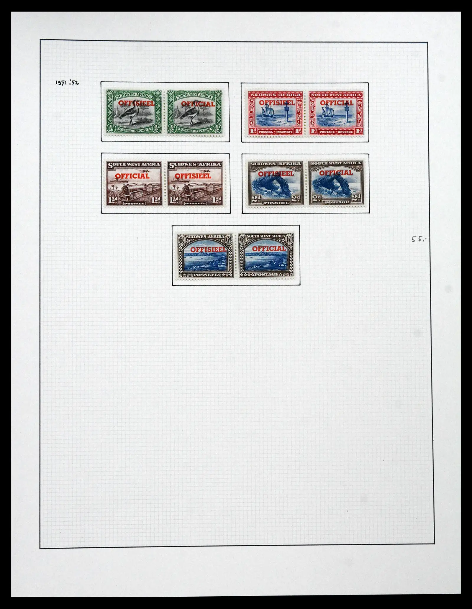41559 0045 - Stamp collection 41559 South Africa / South West Africa 1913-1961.