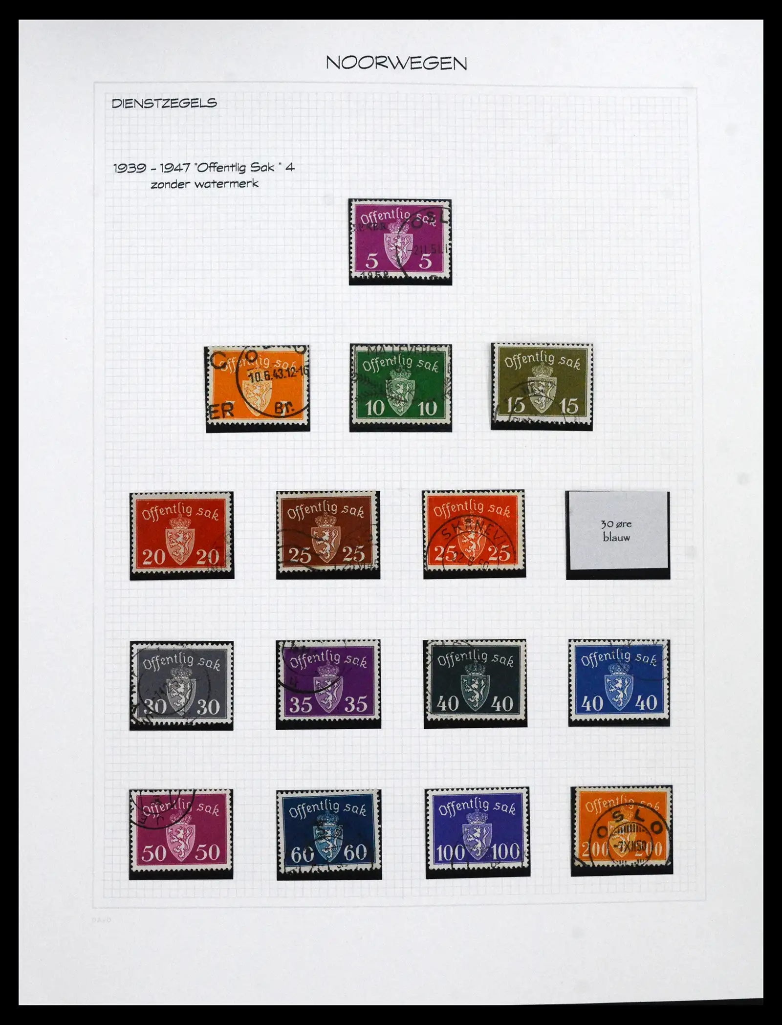 41563 0036 - Stamp collection 41563 Scandinavia BOB 1871-2002.