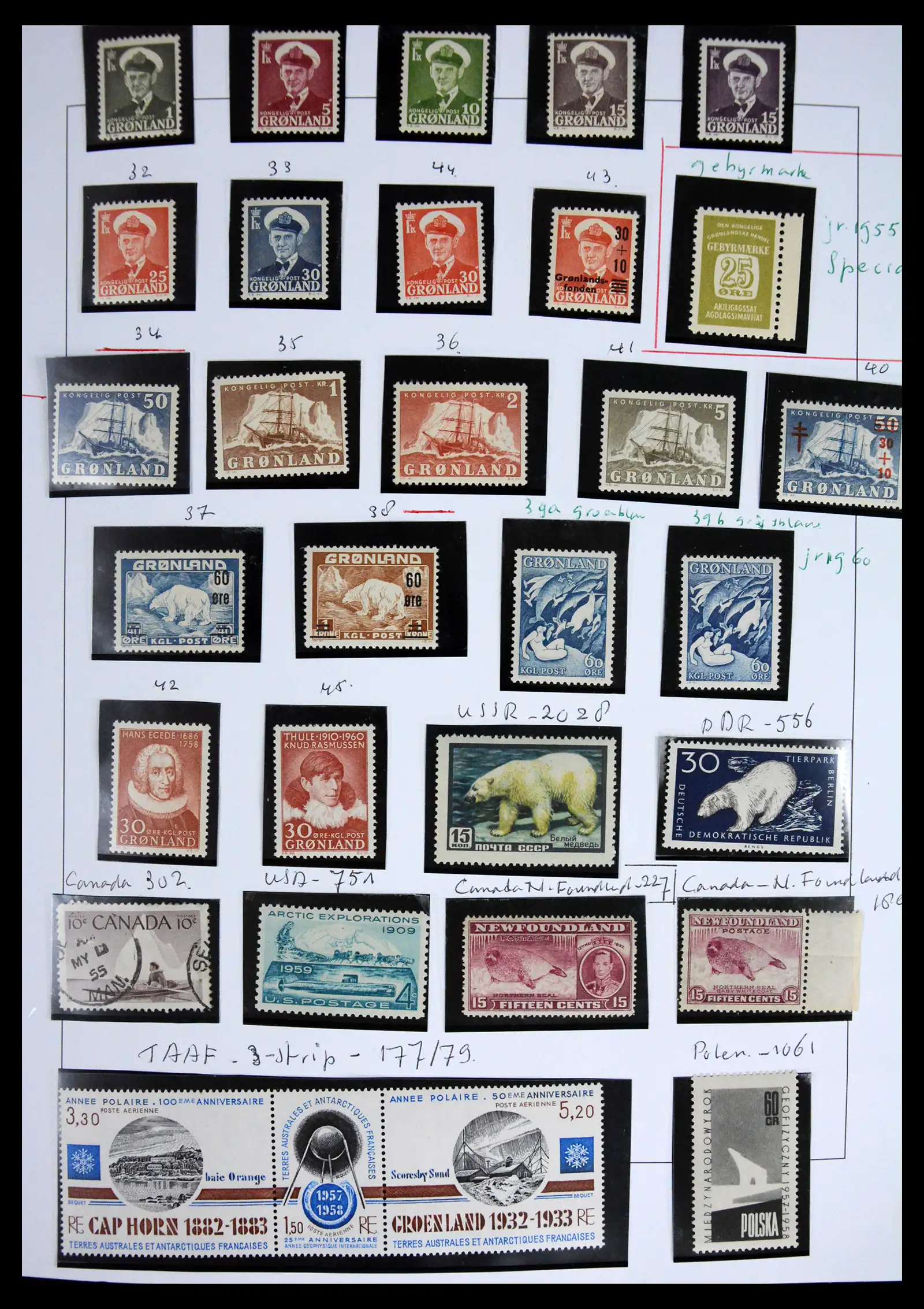 41567 0004 - Stamp collection 41567 Greenland 1905-2011.