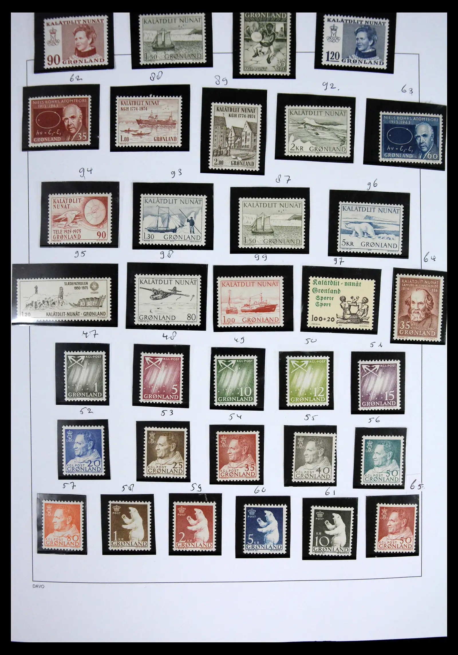 41567 0005 - Stamp collection 41567 Greenland 1905-2011.