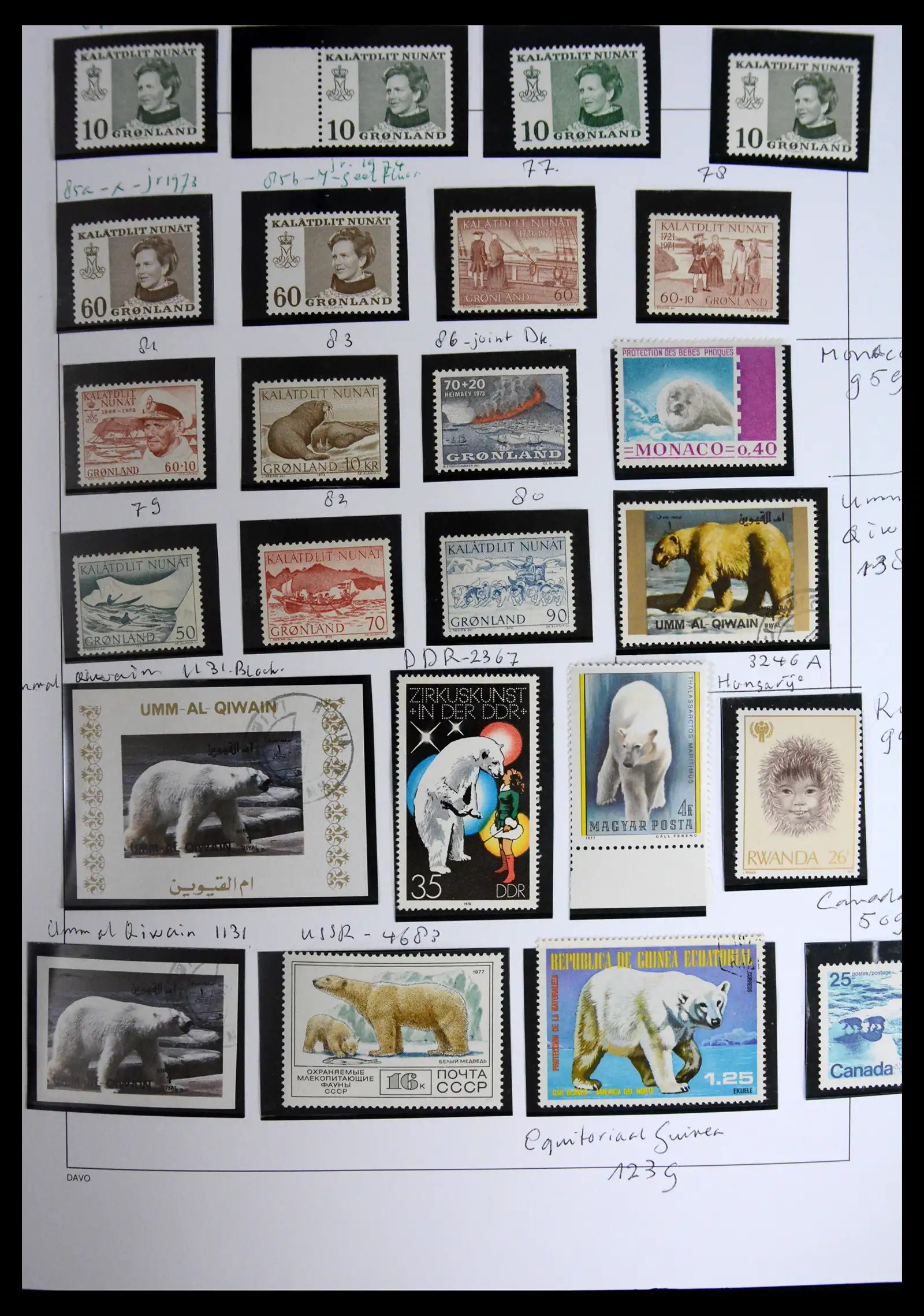 41567 0007 - Stamp collection 41567 Greenland 1905-2011.