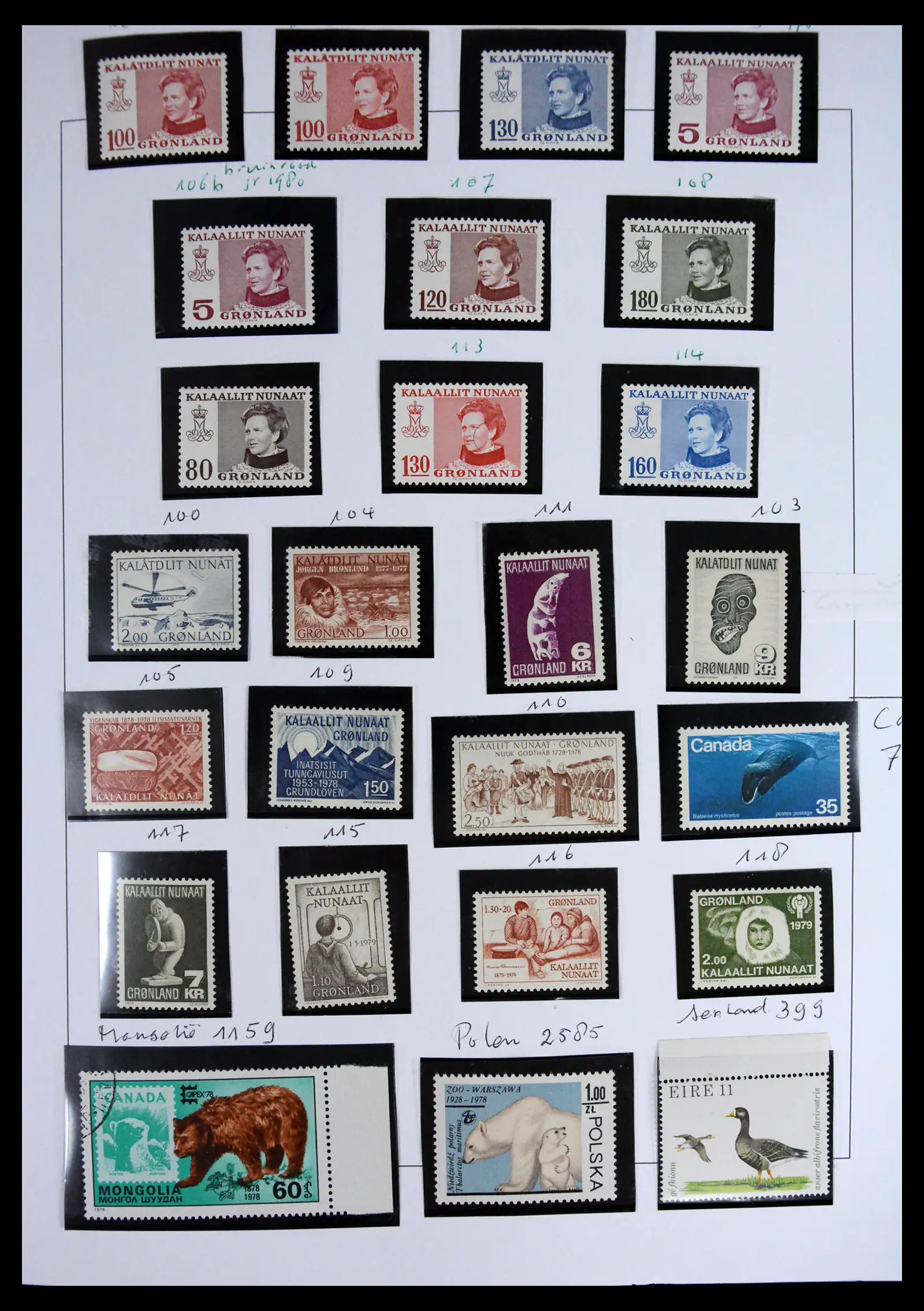 41567 0009 - Stamp collection 41567 Greenland 1905-2011.