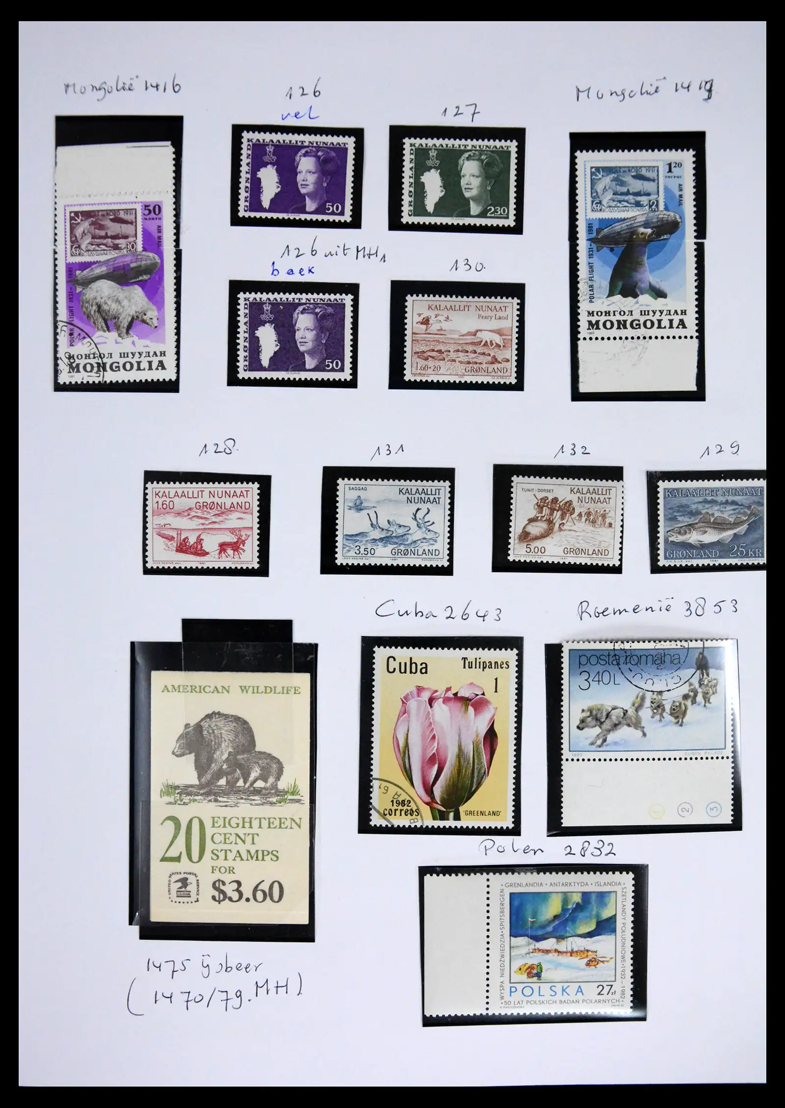 41567 0011 - Stamp collection 41567 Greenland 1905-2011.