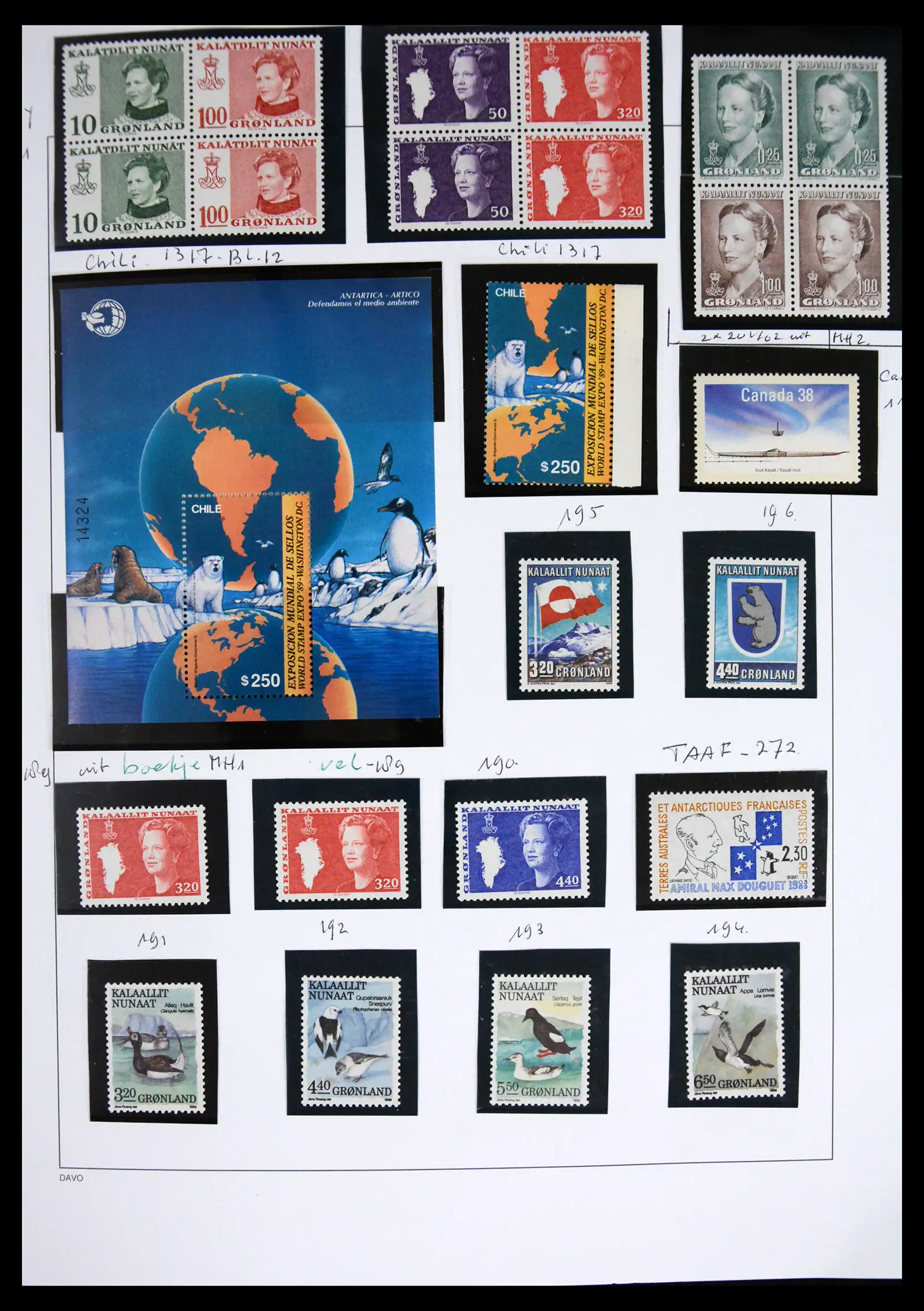 41567 0021 - Stamp collection 41567 Greenland 1905-2011.