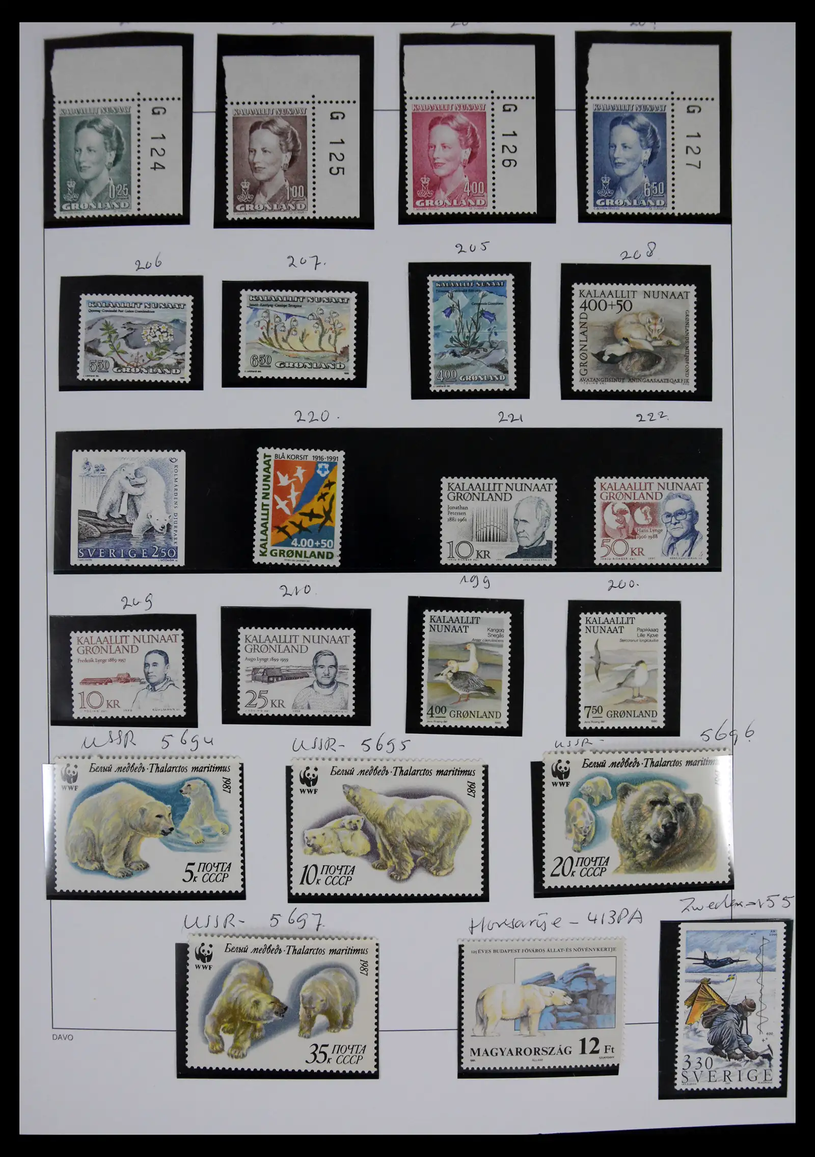 41567 0023 - Stamp collection 41567 Greenland 1905-2011.