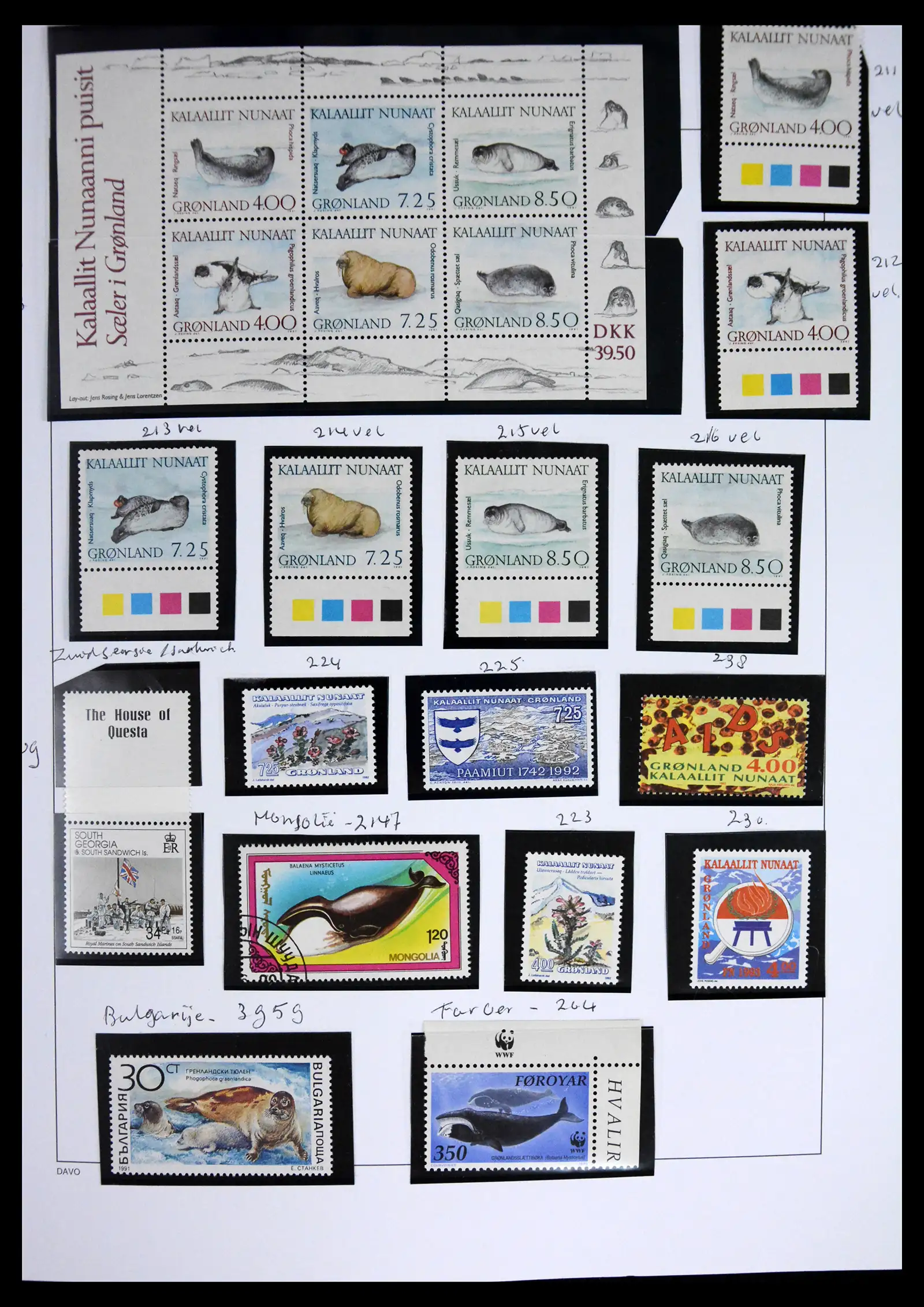41567 0027 - Stamp collection 41567 Greenland 1905-2011.