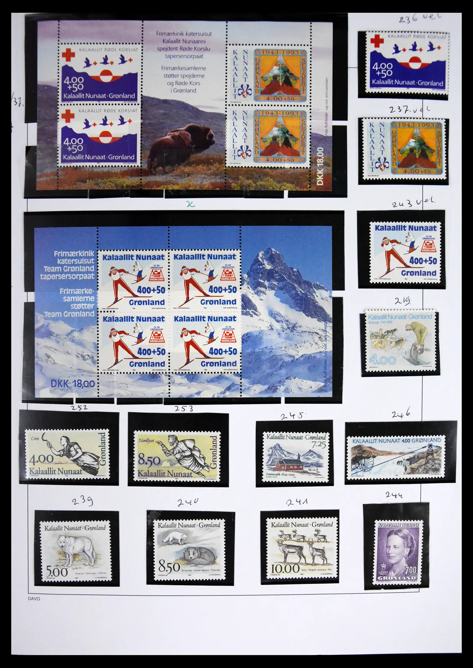 41567 0031 - Stamp collection 41567 Greenland 1905-2011.
