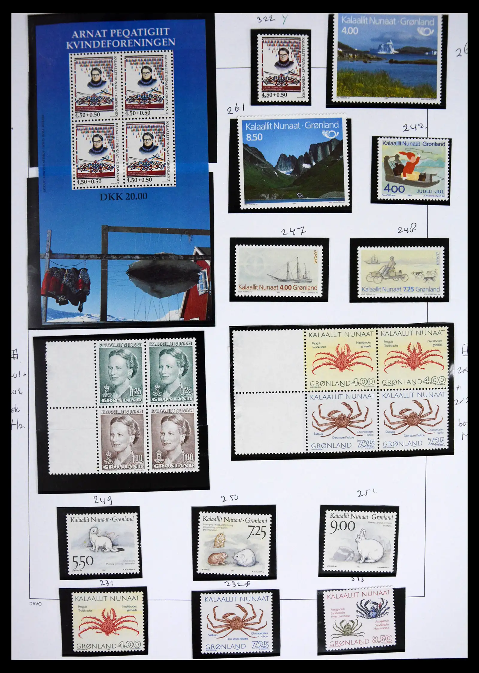 41567 0033 - Stamp collection 41567 Greenland 1905-2011.