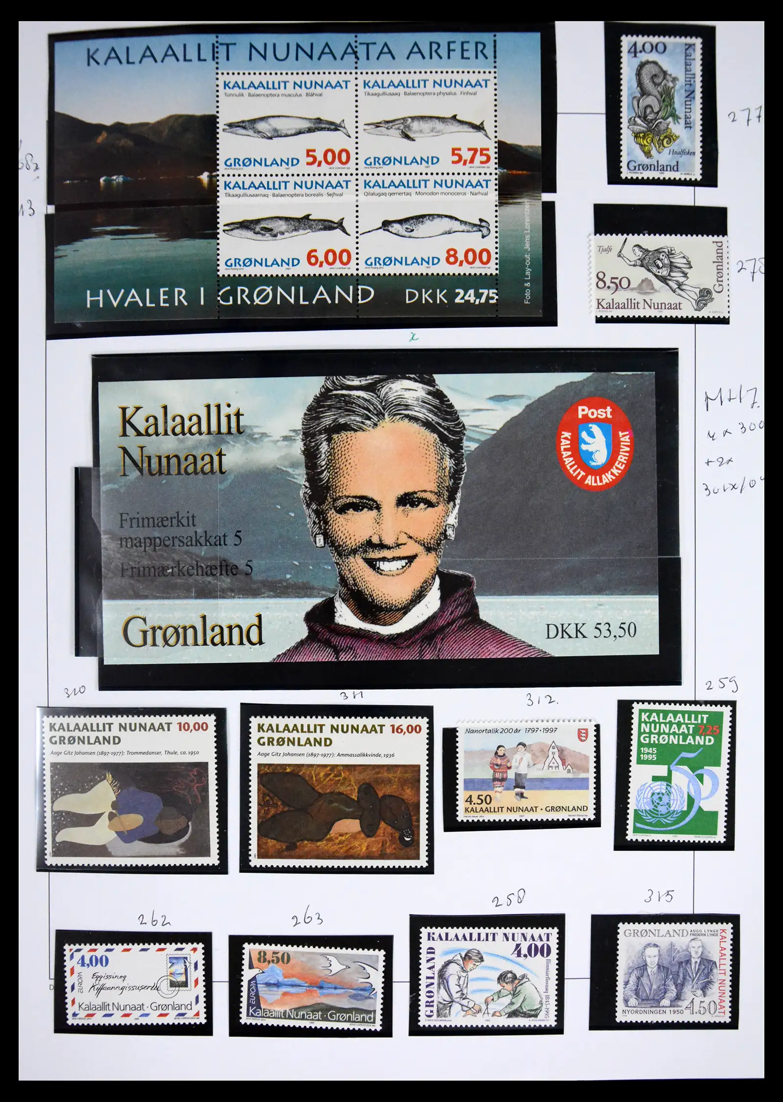 41567 0036 - Stamp collection 41567 Greenland 1905-2011.