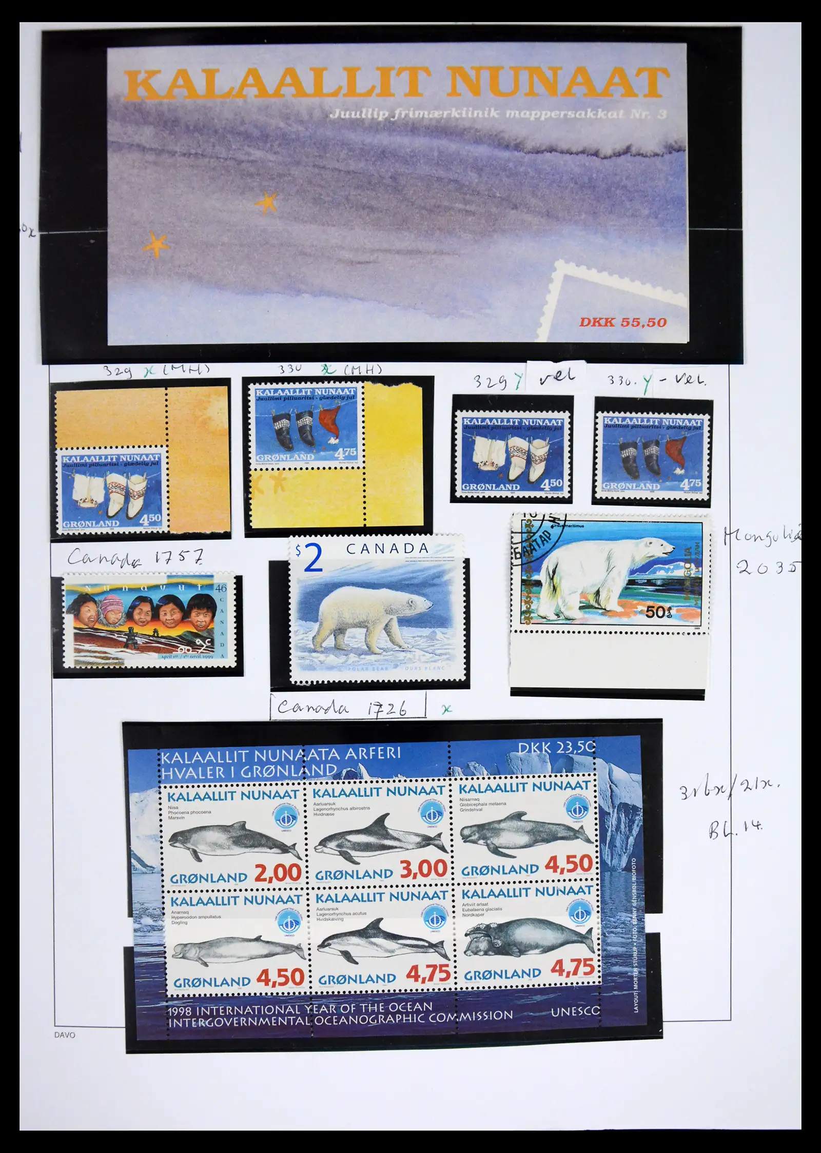 41567 0038 - Stamp collection 41567 Greenland 1905-2011.