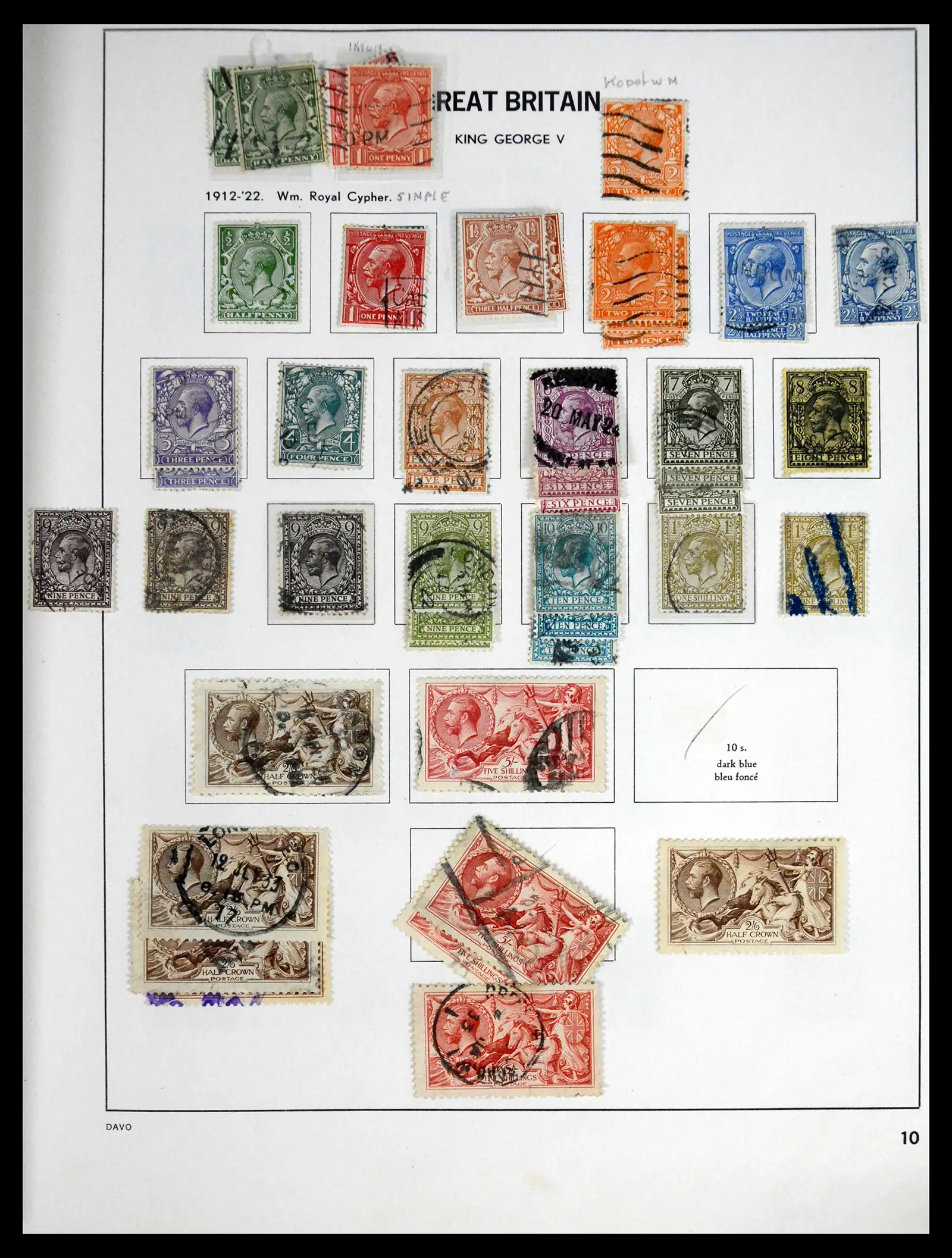 41568 0004 - Stamp collection 41568 Great Britain 1887-1951.