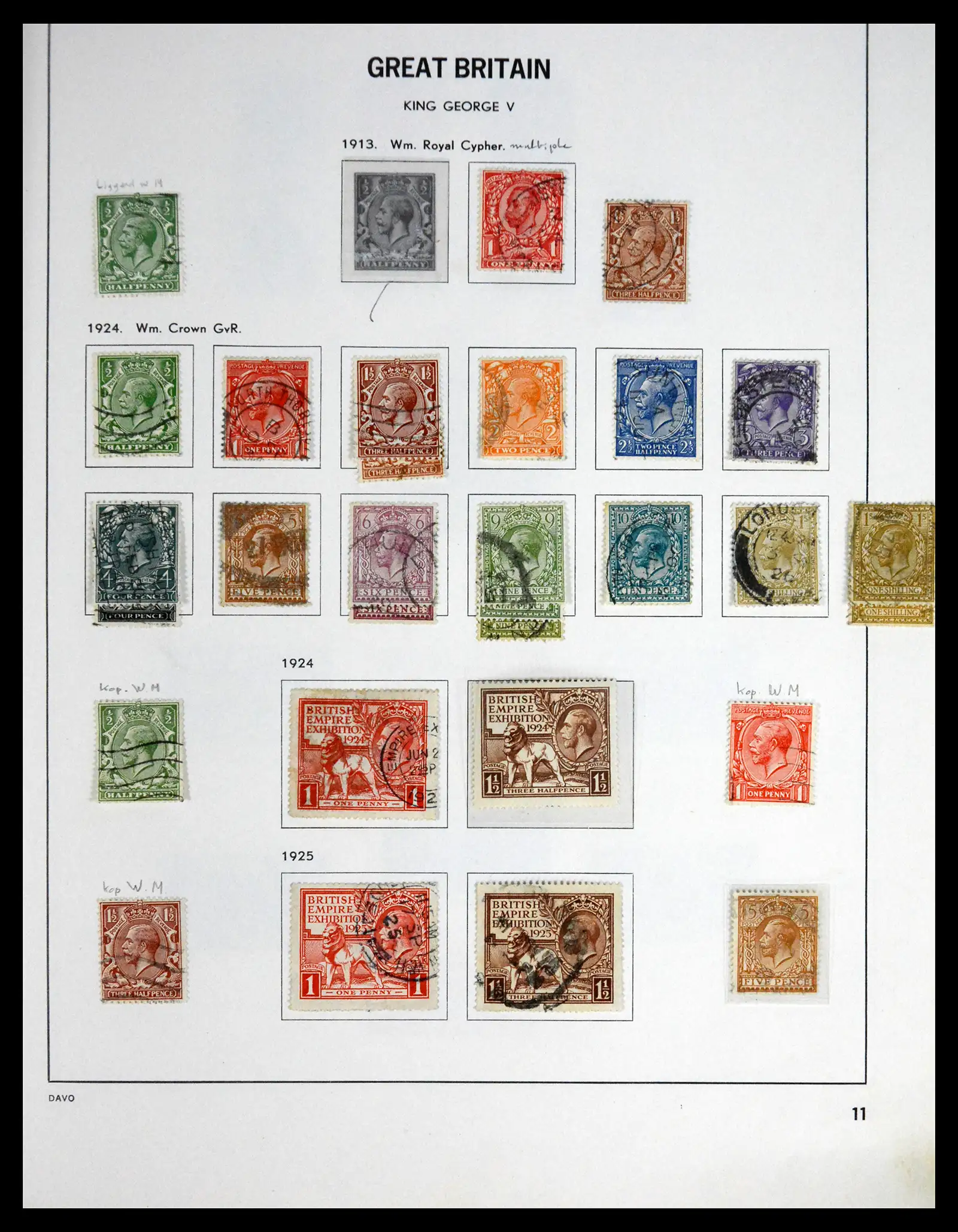 41568 0005 - Stamp collection 41568 Great Britain 1887-1951.