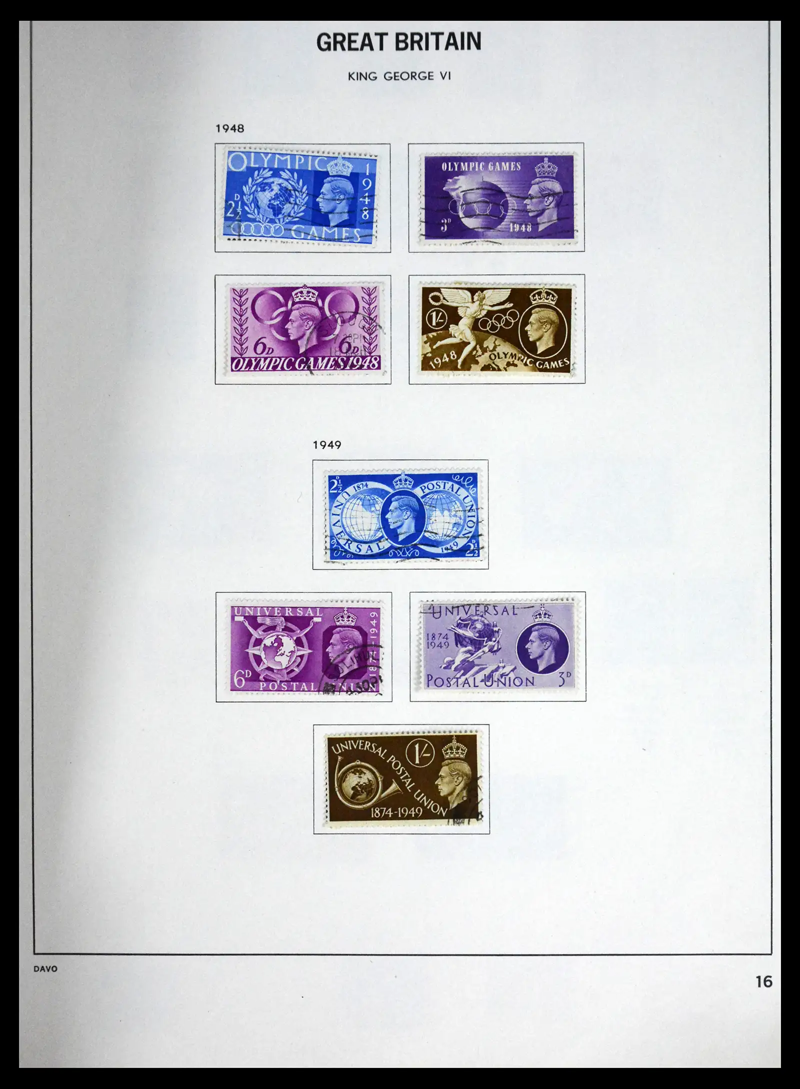 41568 0010 - Stamp collection 41568 Great Britain 1887-1951.