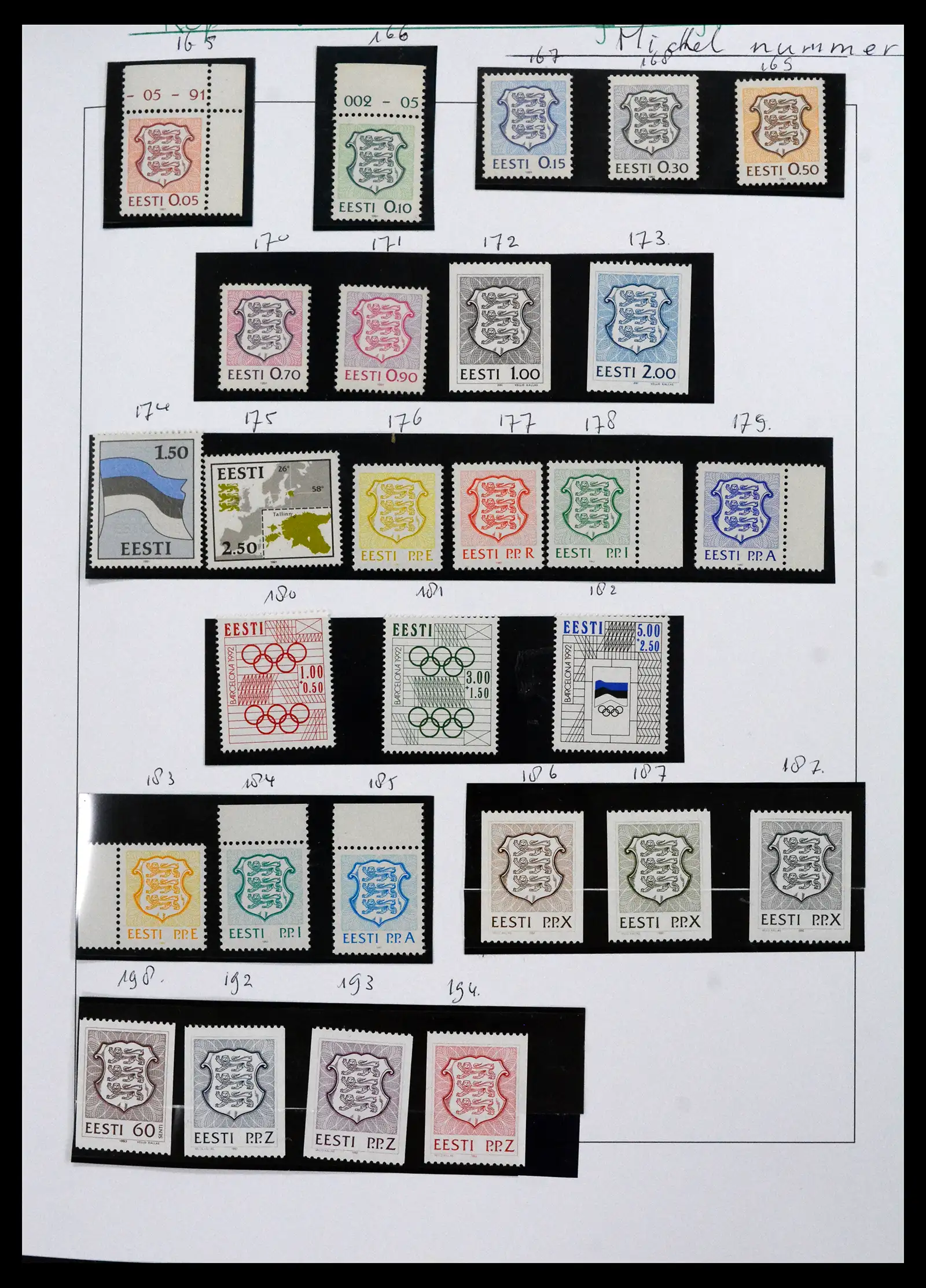 41571 0001 - Stamp collection 41571 Baltic States 1991-2010.