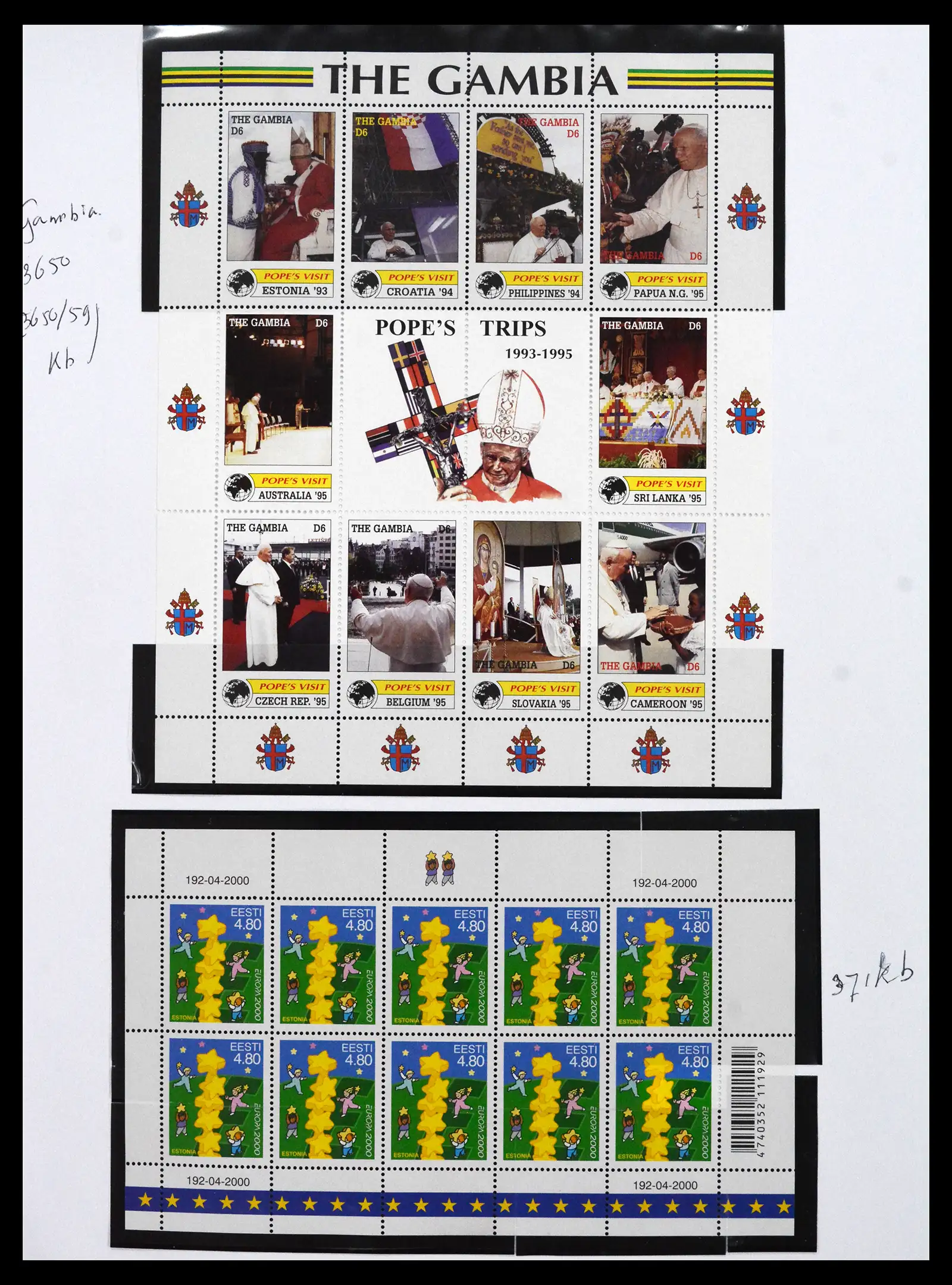 41571 0004 - Stamp collection 41571 Baltic States 1991-2010.