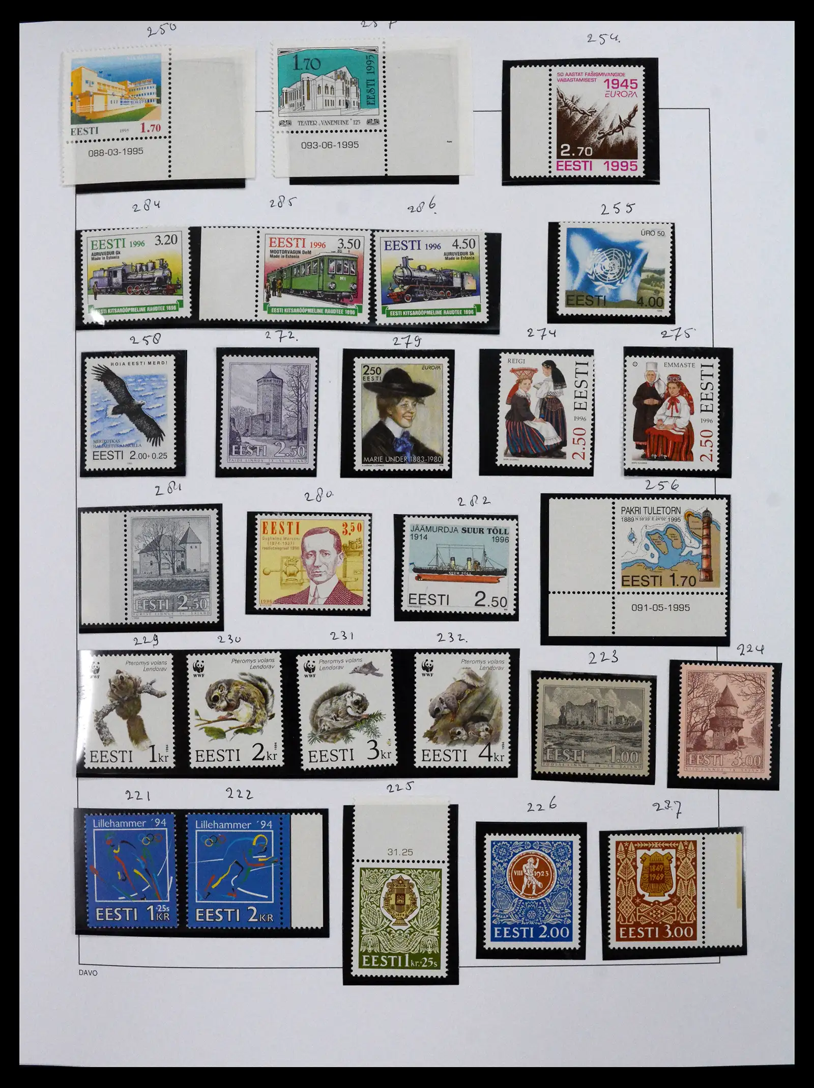 41571 0009 - Stamp collection 41571 Baltic States 1991-2010.