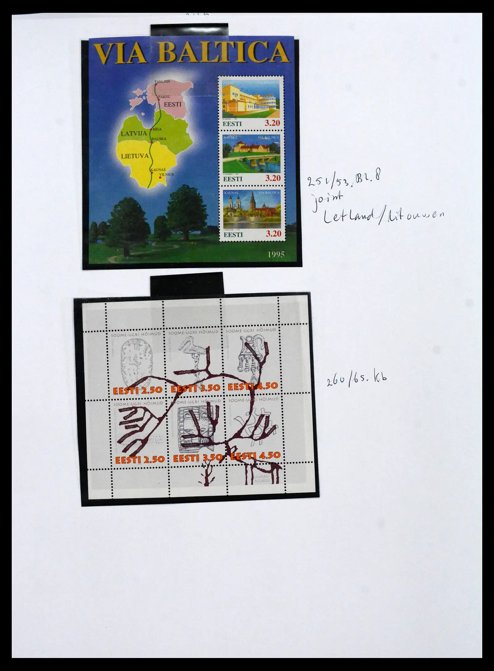 41571 0010 - Stamp collection 41571 Baltic States 1991-2010.