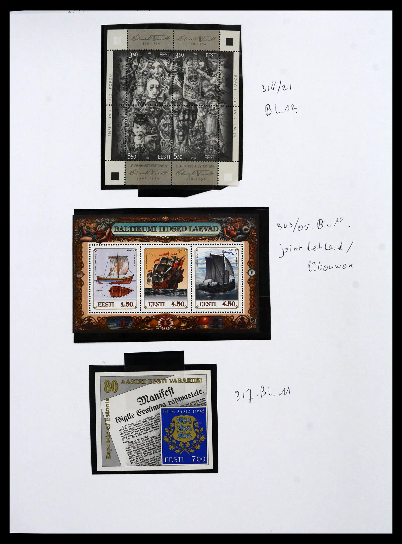 41571 0014 - Stamp collection 41571 Baltic States 1991-2010.