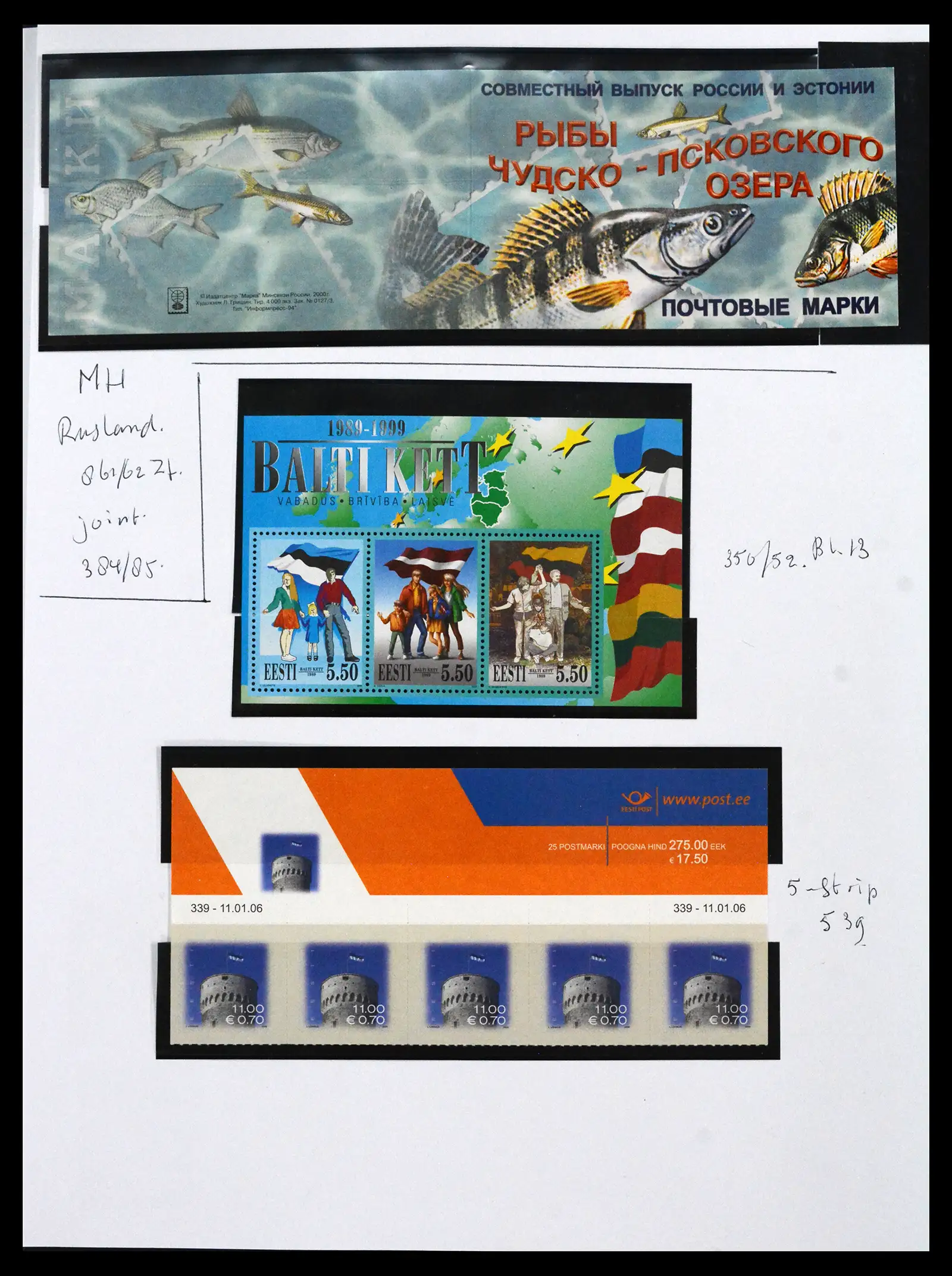 41571 0018 - Stamp collection 41571 Baltic States 1991-2010.