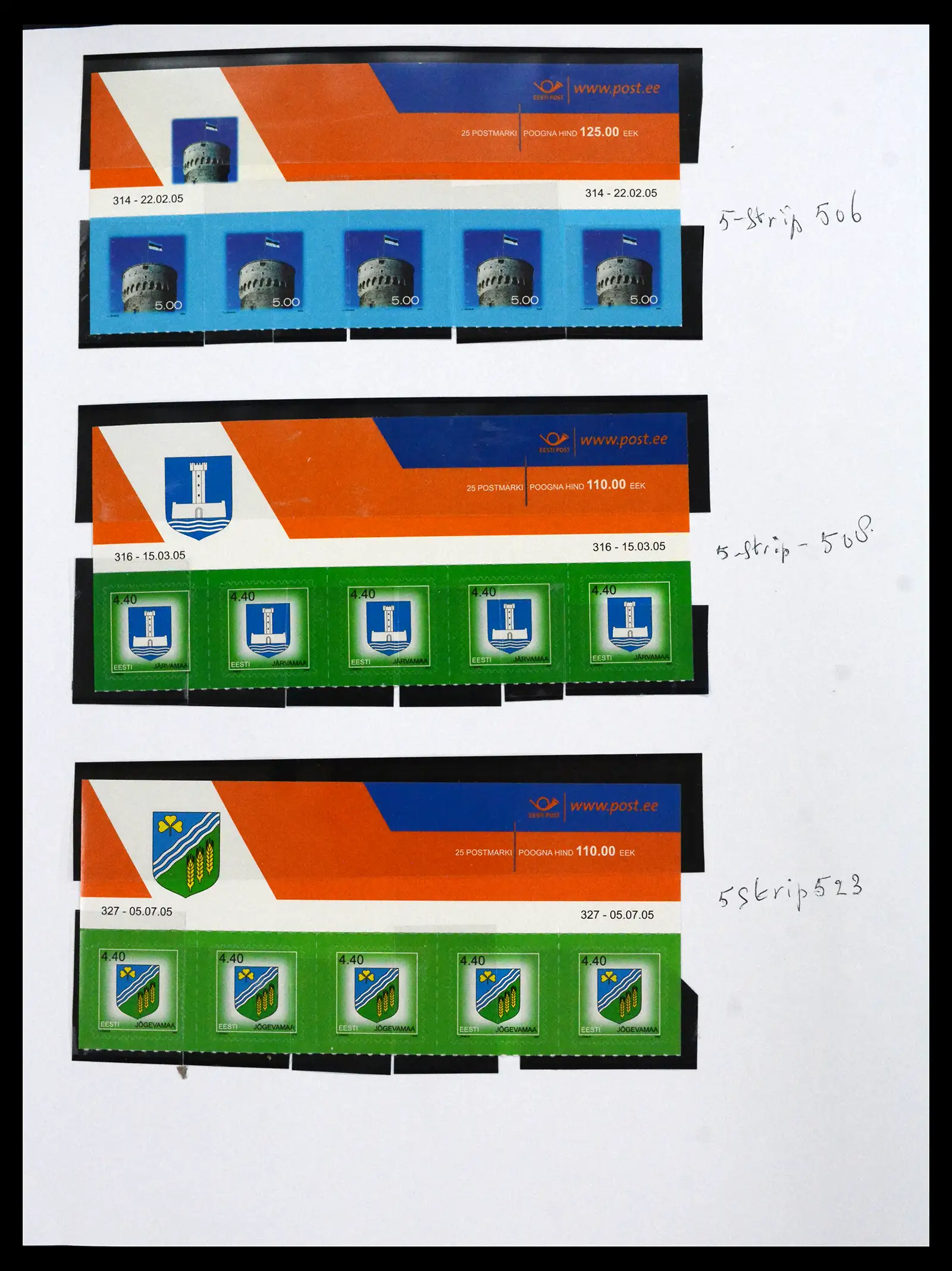 41571 0020 - Stamp collection 41571 Baltic States 1991-2010.