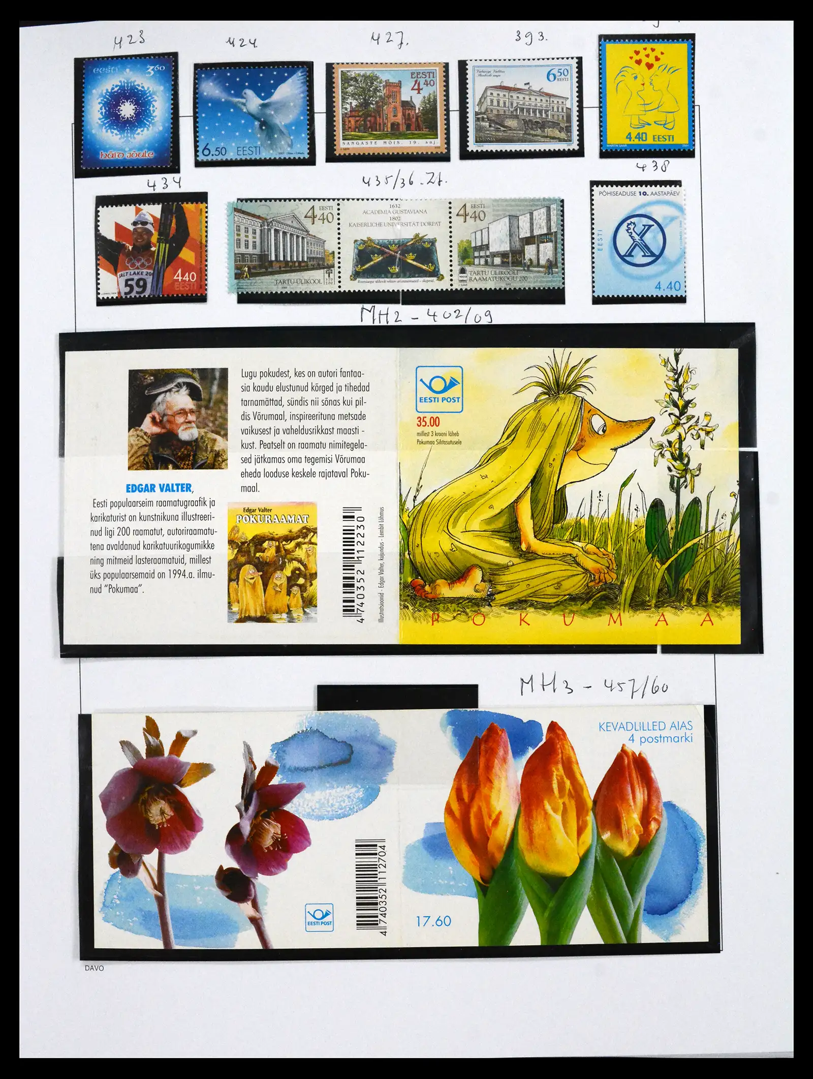 41571 0021 - Postzegelverzameling 41571 Baltische Staten 1991-2010.