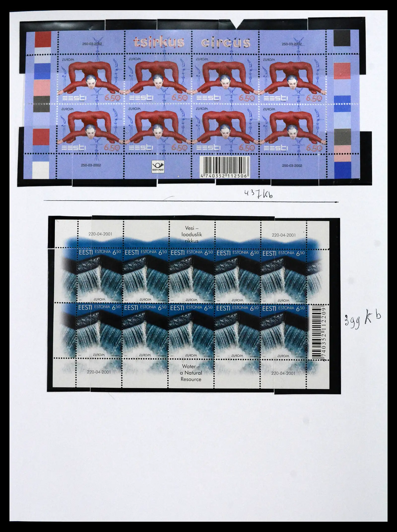 41571 0022 - Postzegelverzameling 41571 Baltische Staten 1991-2010.