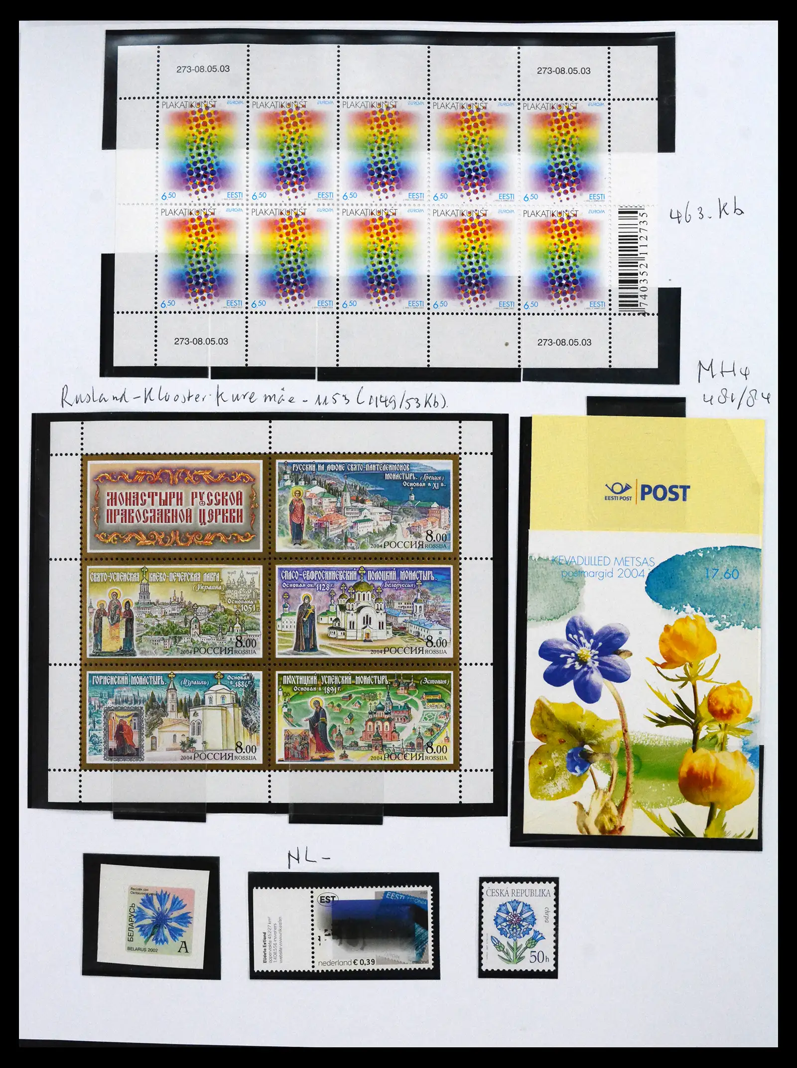 41571 0029 - Postzegelverzameling 41571 Baltische Staten 1991-2010.