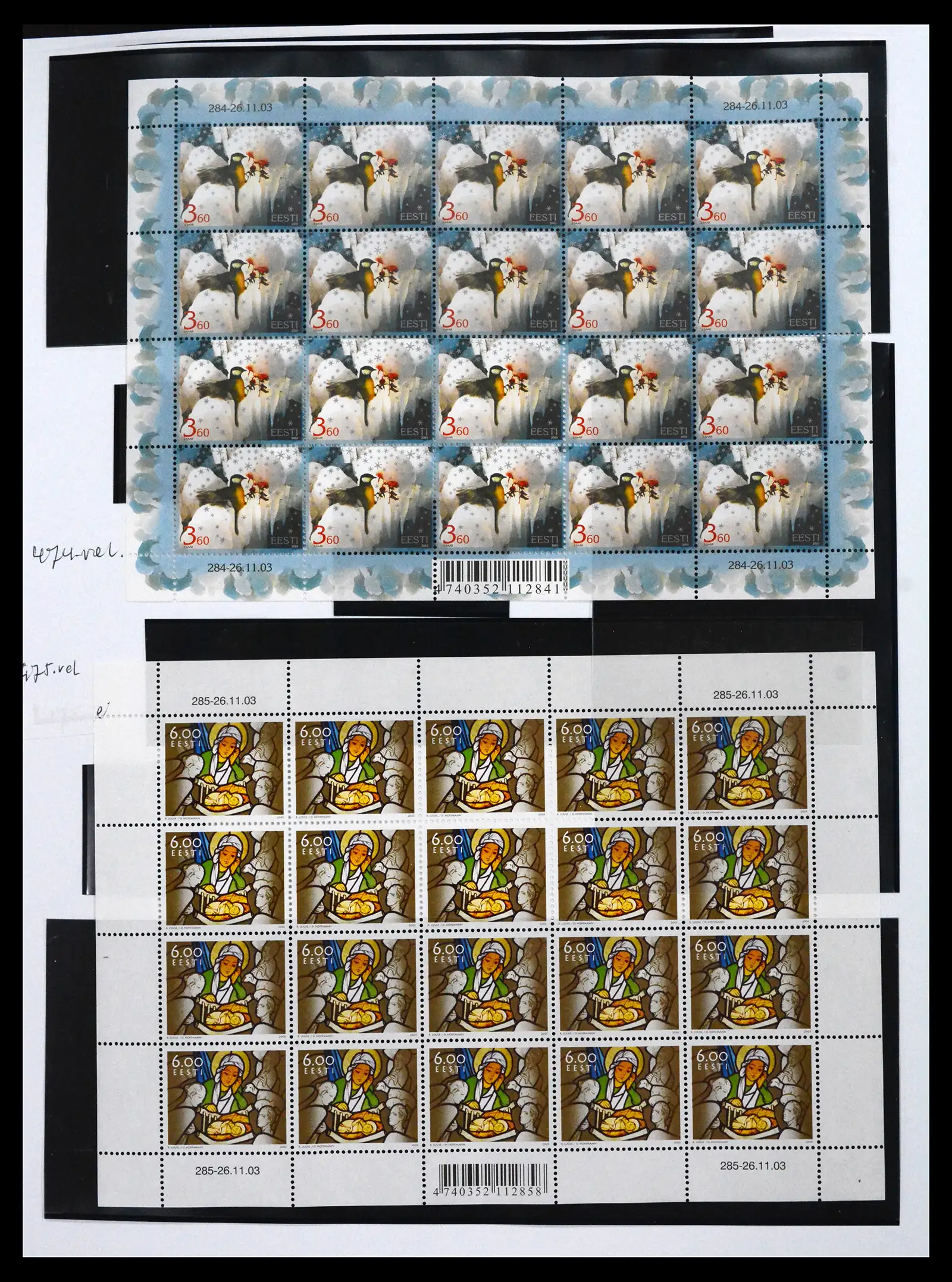 41571 0031 - Postzegelverzameling 41571 Baltische Staten 1991-2010.