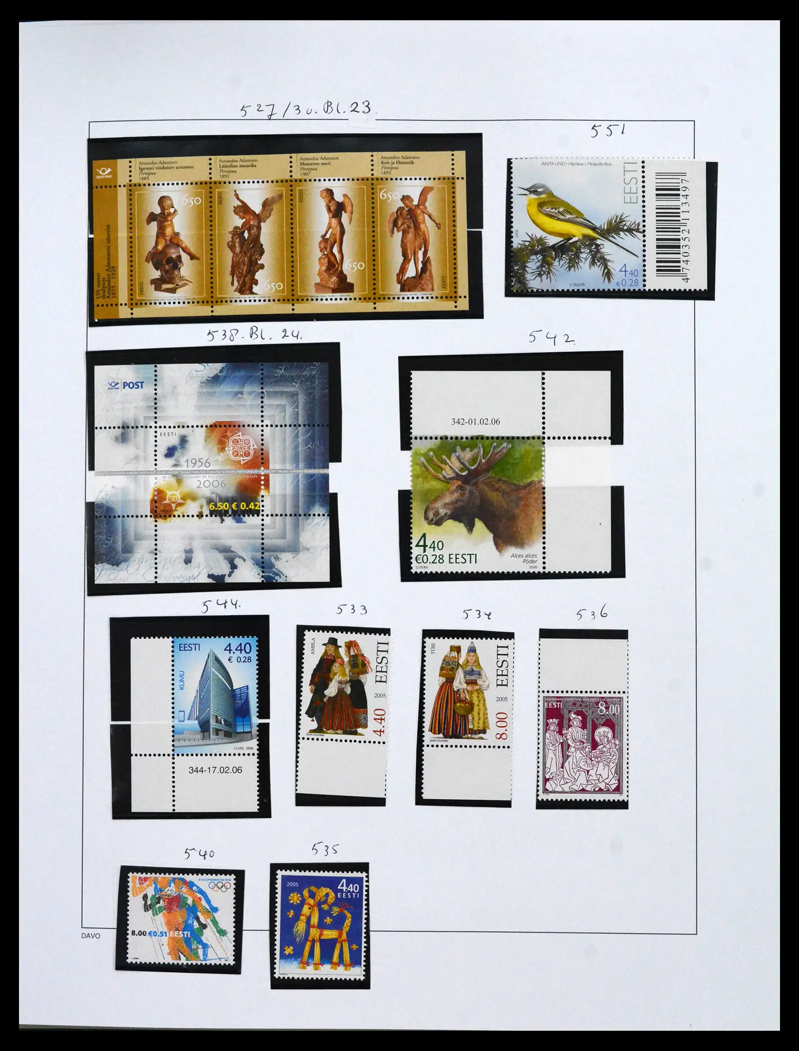 41571 0042 - Postzegelverzameling 41571 Baltische Staten 1991-2010.