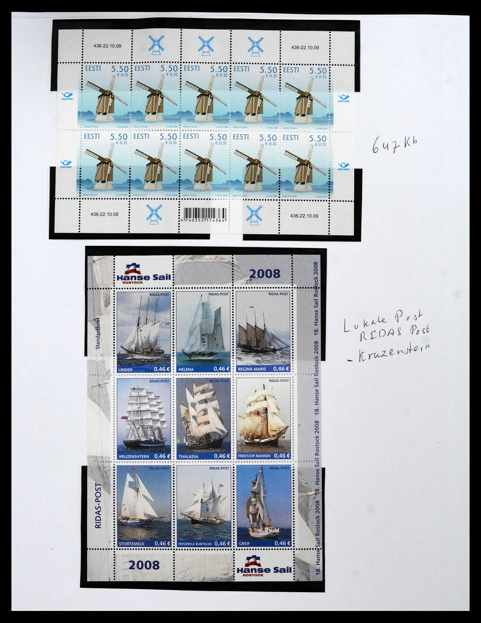41571 0062 - Postzegelverzameling 41571 Baltische Staten 1991-2010.