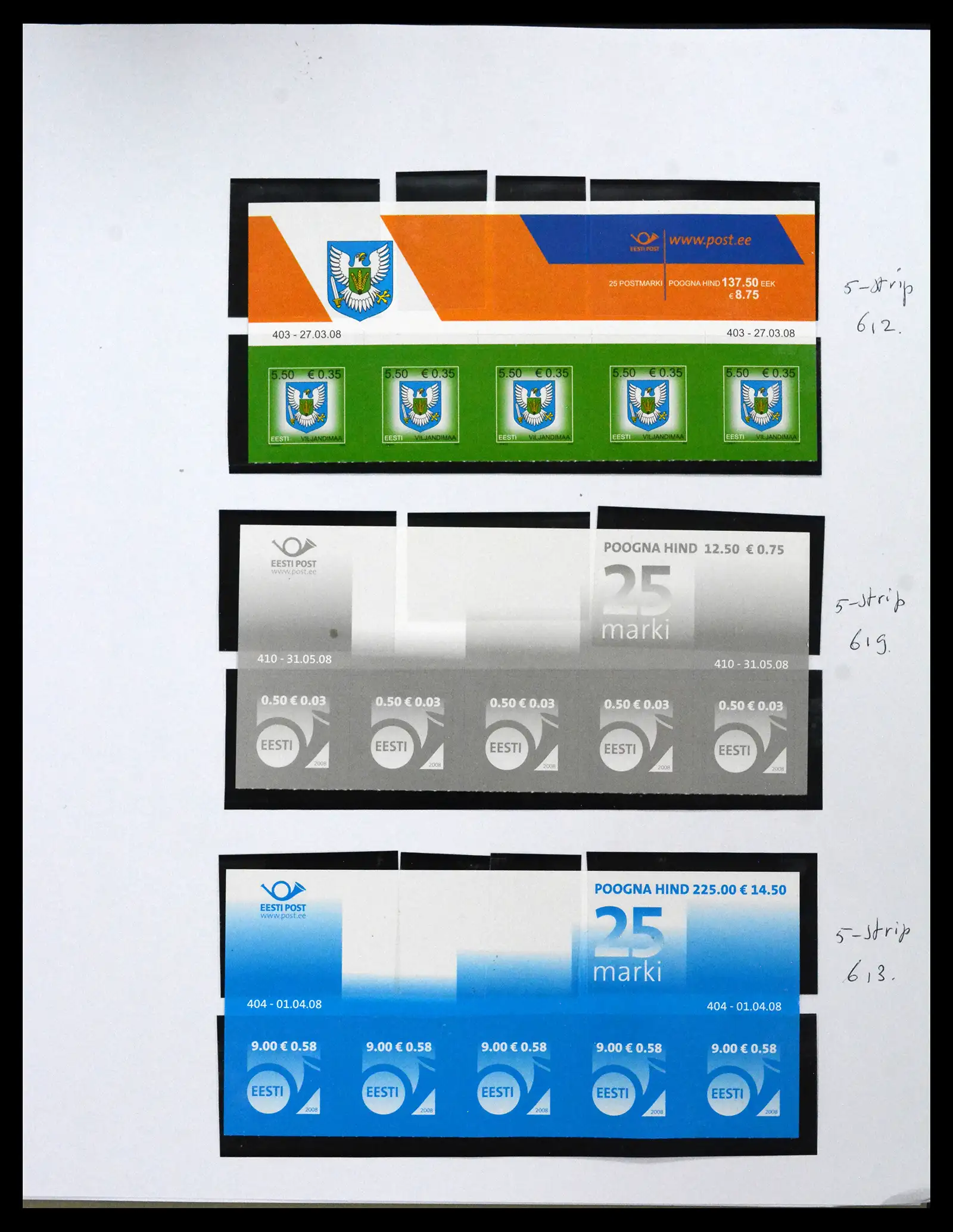 41571 0063 - Postzegelverzameling 41571 Baltische Staten 1991-2010.