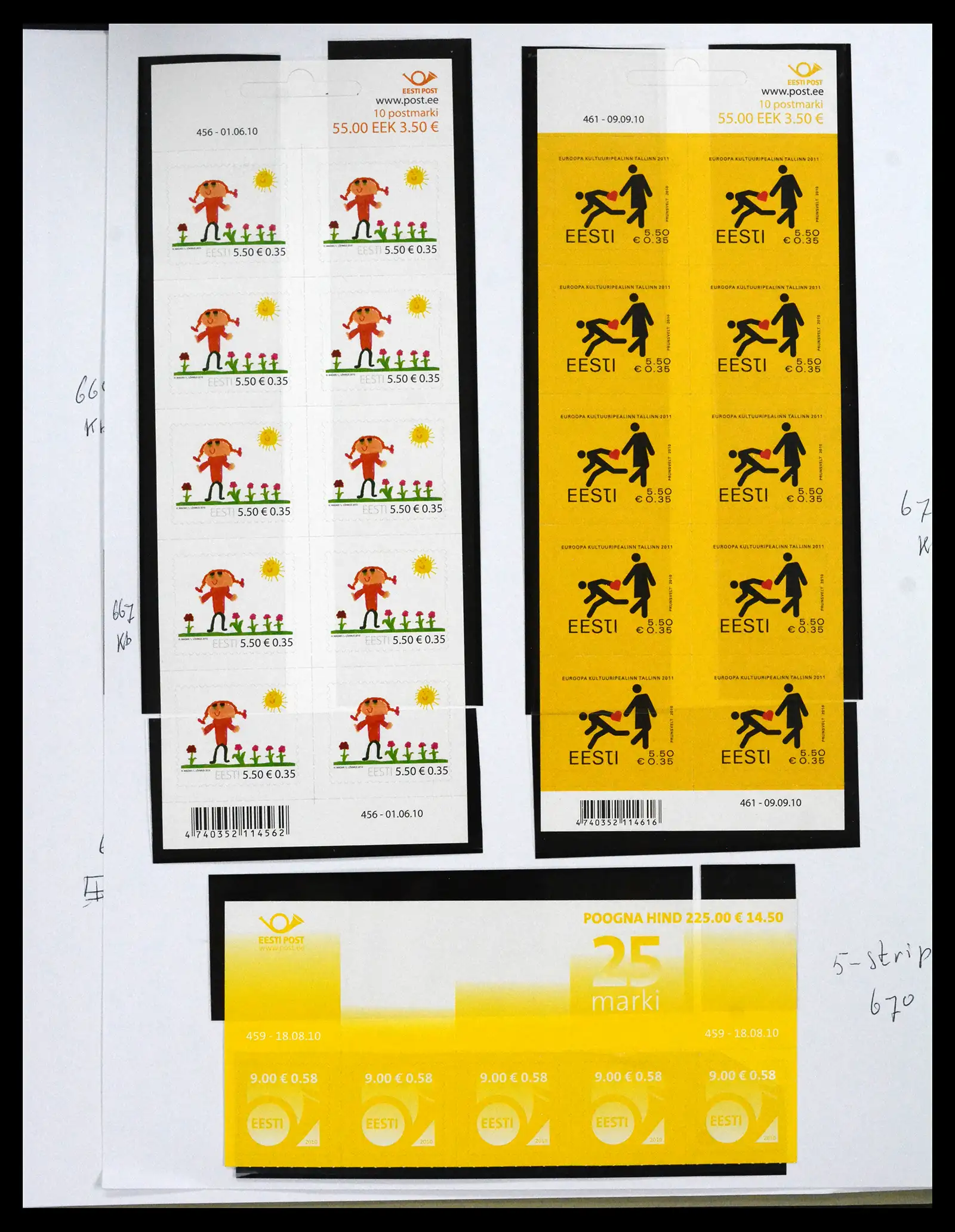 41571 0069 - Postzegelverzameling 41571 Baltische Staten 1991-2010.