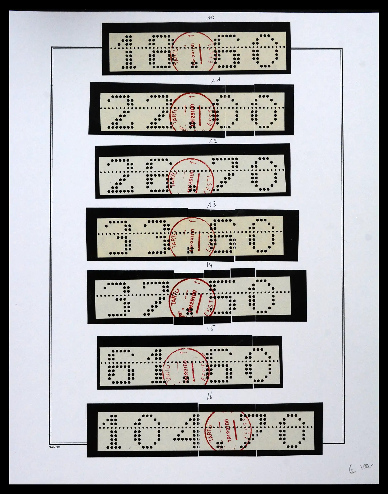41571 0074 - Postzegelverzameling 41571 Baltische Staten 1991-2010.
