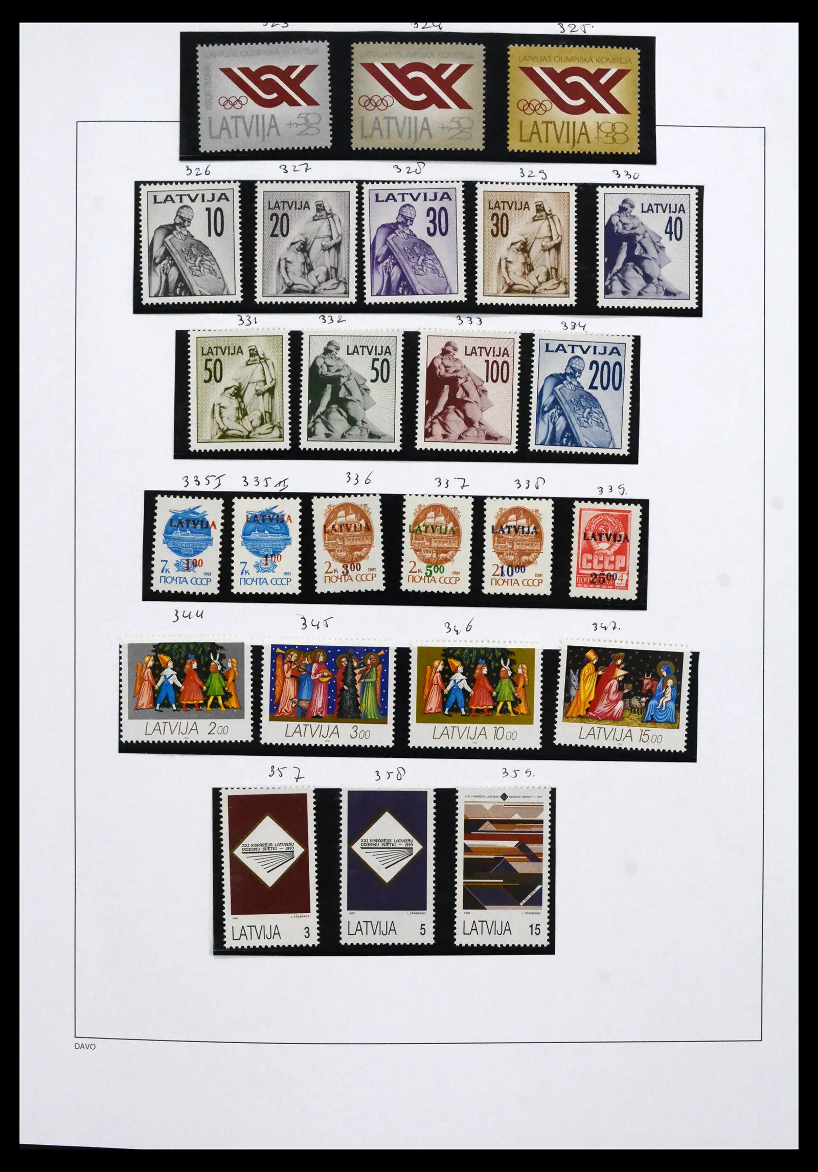 41571 0079 - Postzegelverzameling 41571 Baltische Staten 1991-2010.