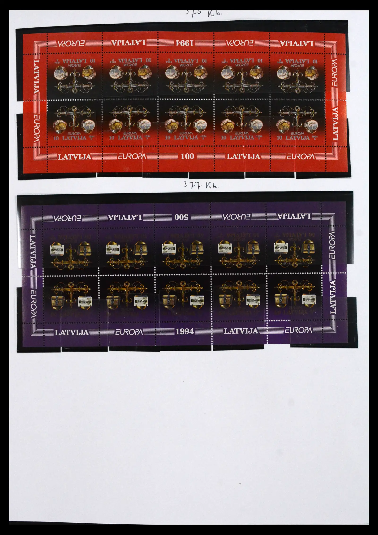 41571 0080 - Postzegelverzameling 41571 Baltische Staten 1991-2010.