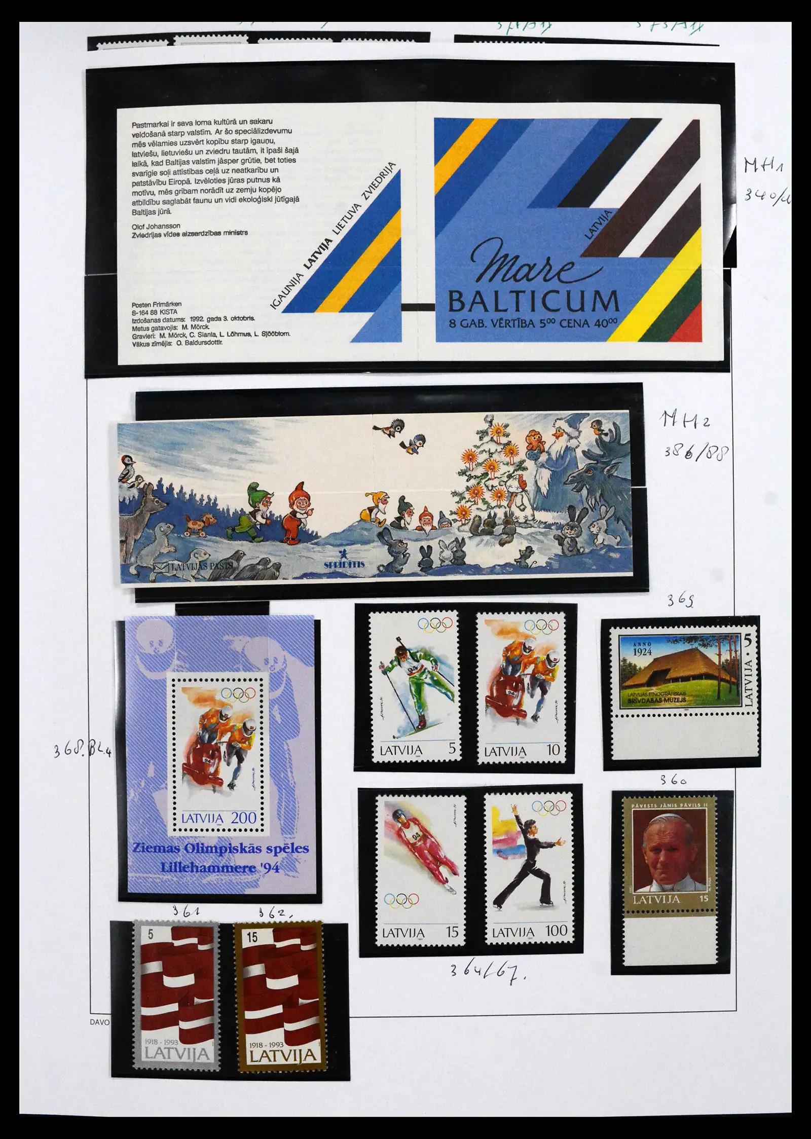 41571 0081 - Postzegelverzameling 41571 Baltische Staten 1991-2010.