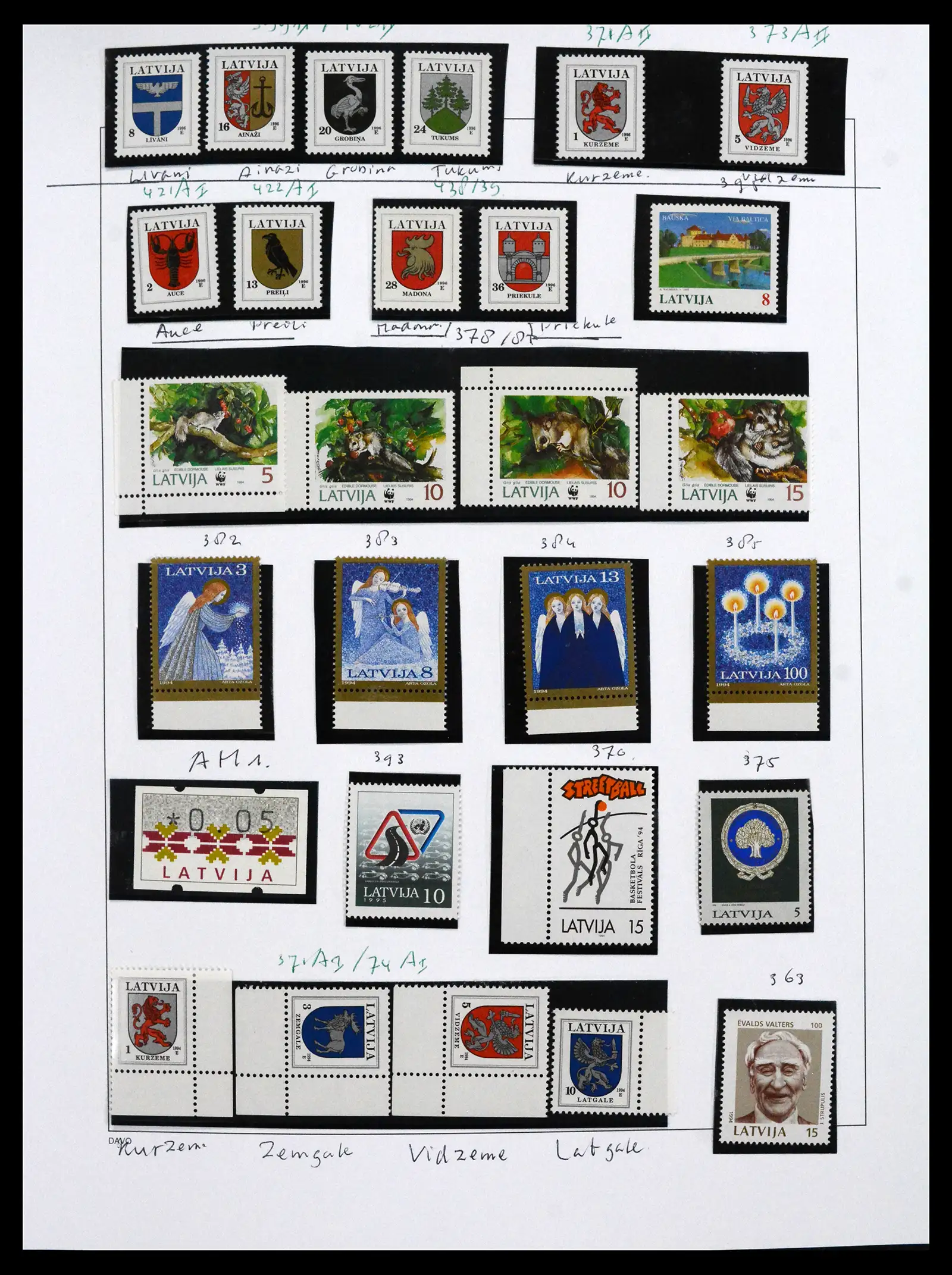 41571 0083 - Postzegelverzameling 41571 Baltische Staten 1991-2010.