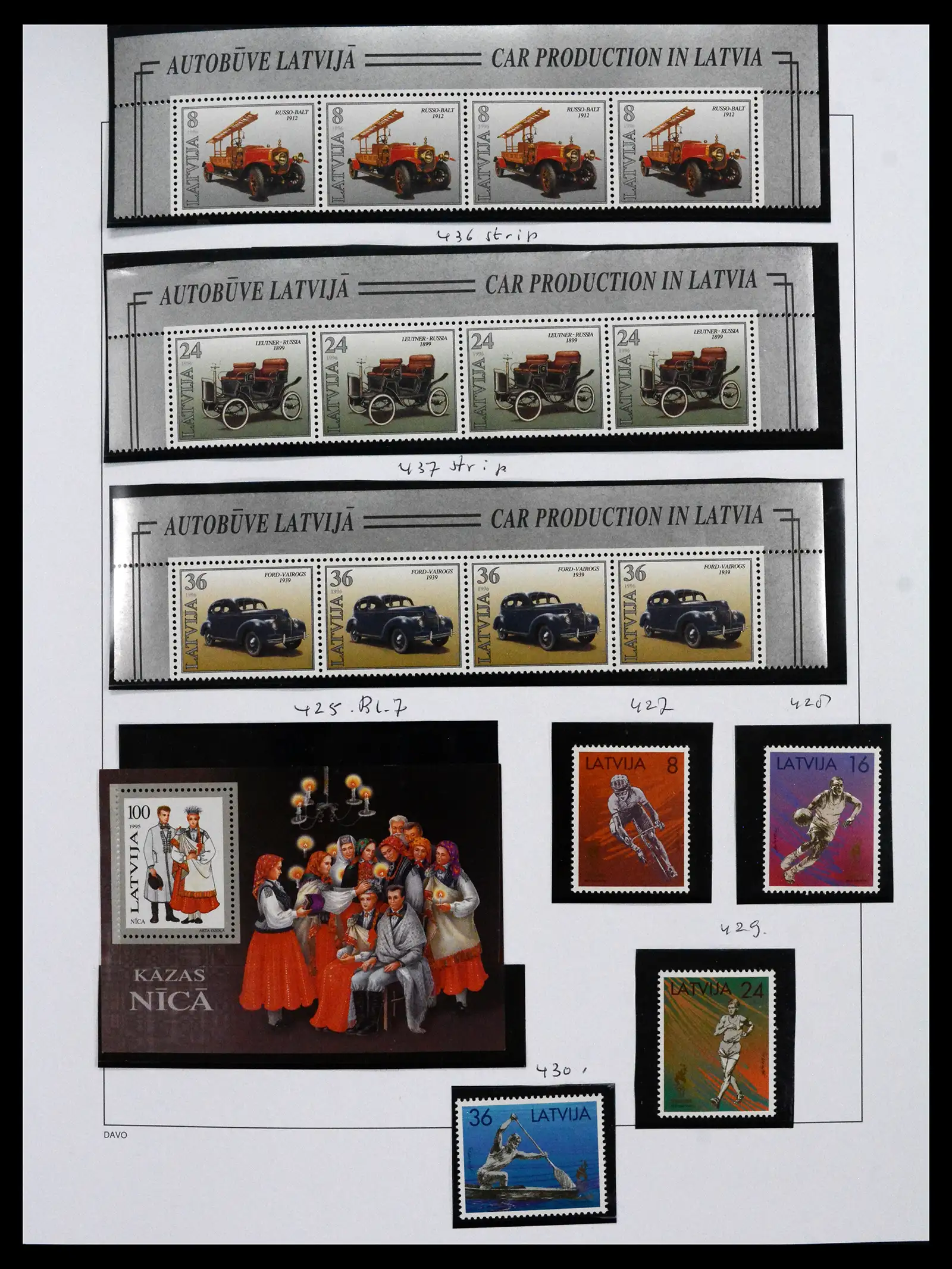 41571 0085 - Postzegelverzameling 41571 Baltische Staten 1991-2010.