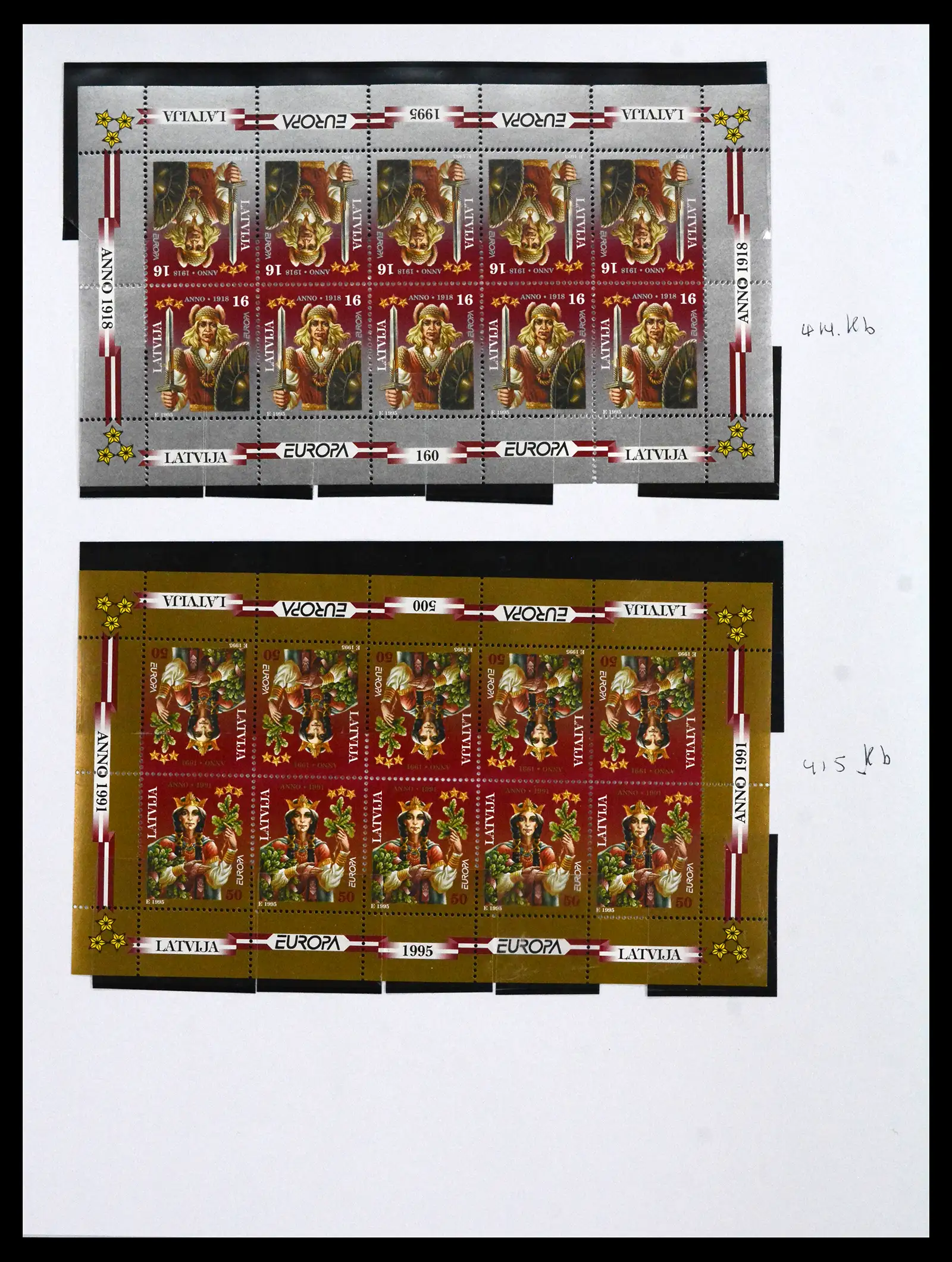 41571 0086 - Postzegelverzameling 41571 Baltische Staten 1991-2010.