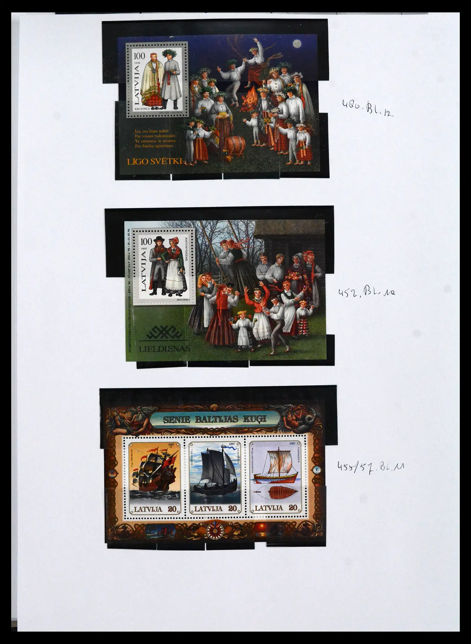 41571 0092 - Postzegelverzameling 41571 Baltische Staten 1991-2010.