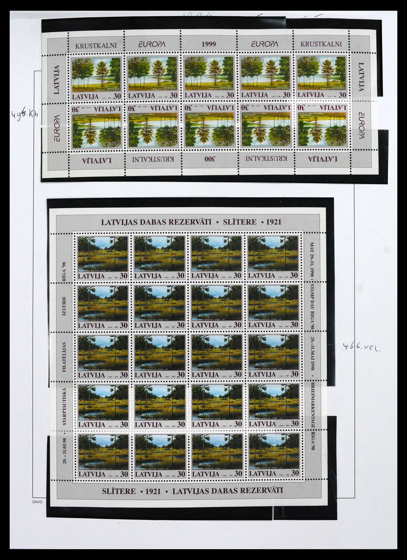 41571 0096 - Postzegelverzameling 41571 Baltische Staten 1991-2010.