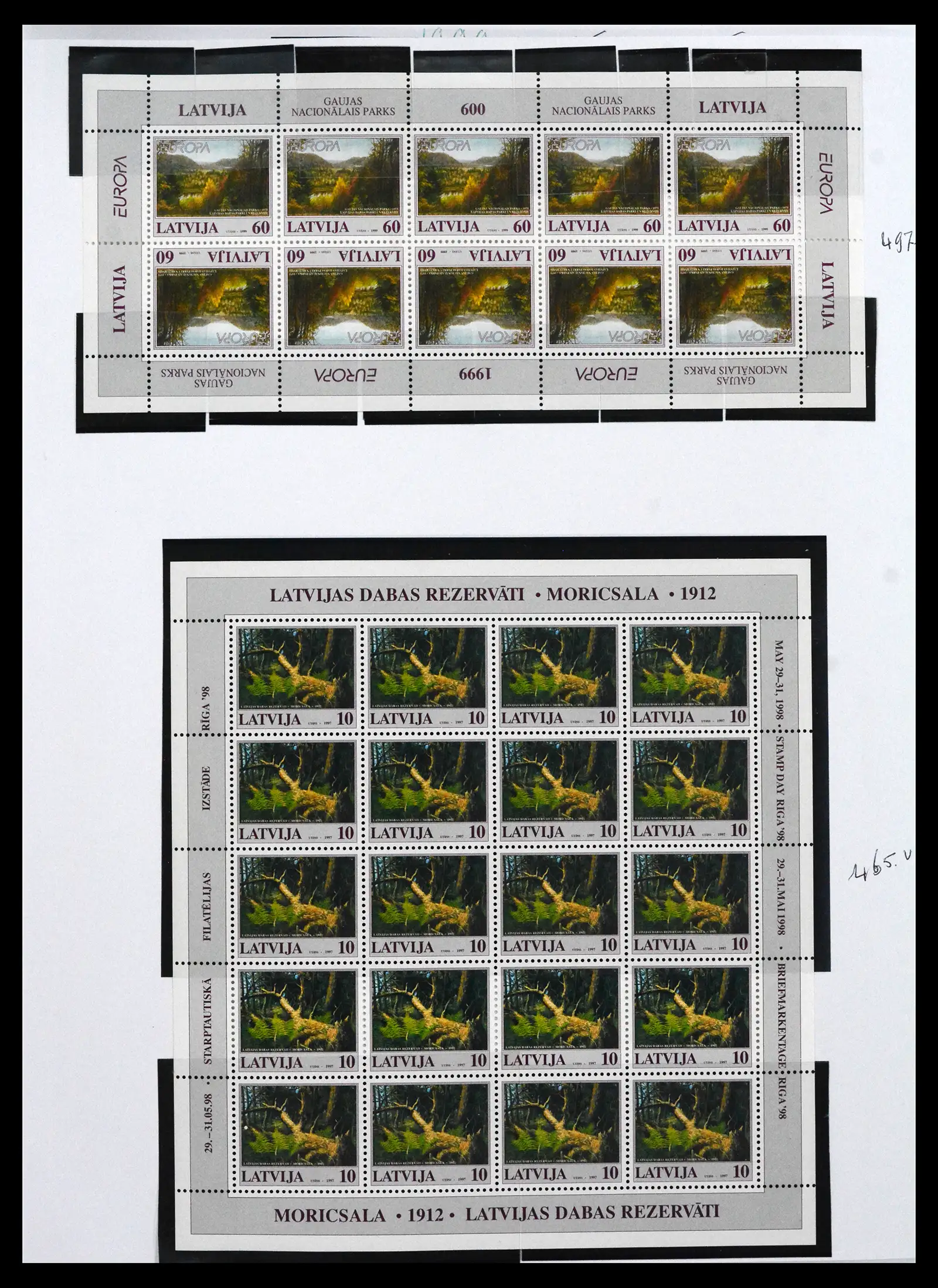 41571 0097 - Postzegelverzameling 41571 Baltische Staten 1991-2010.