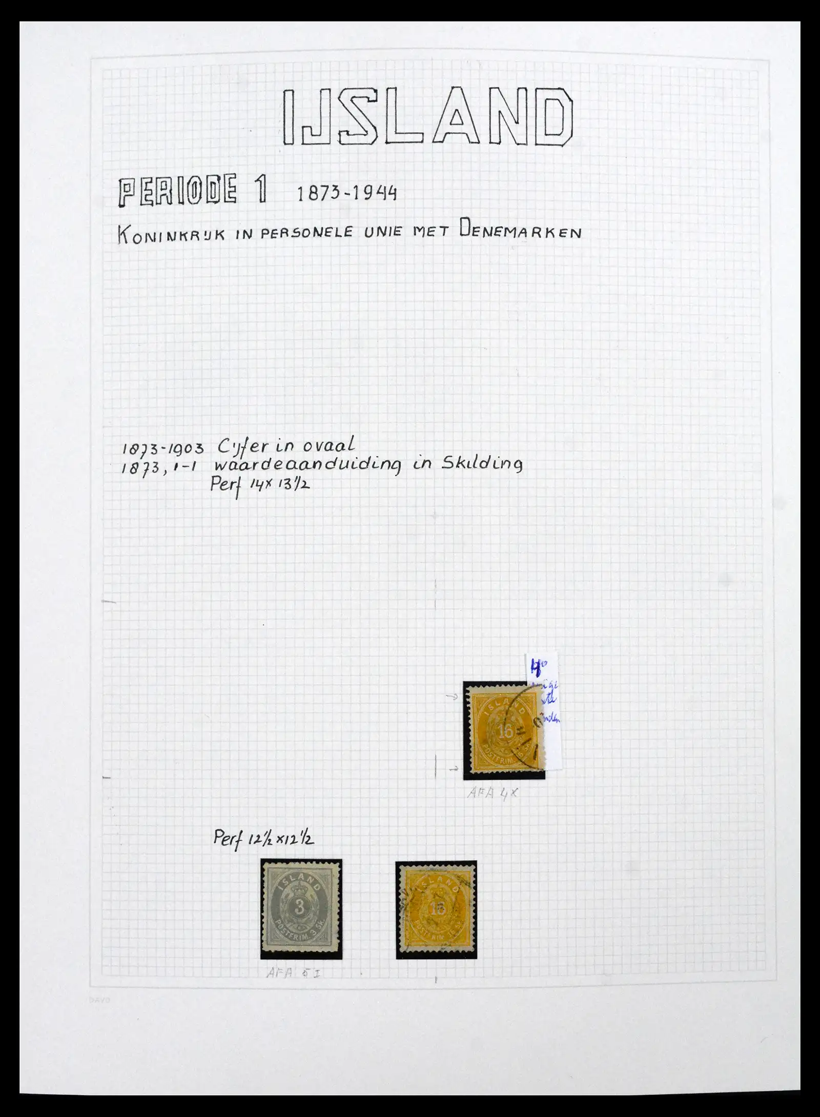 41572 0002 - Postzegelverzameling 41572 IJsland 1873-2010.