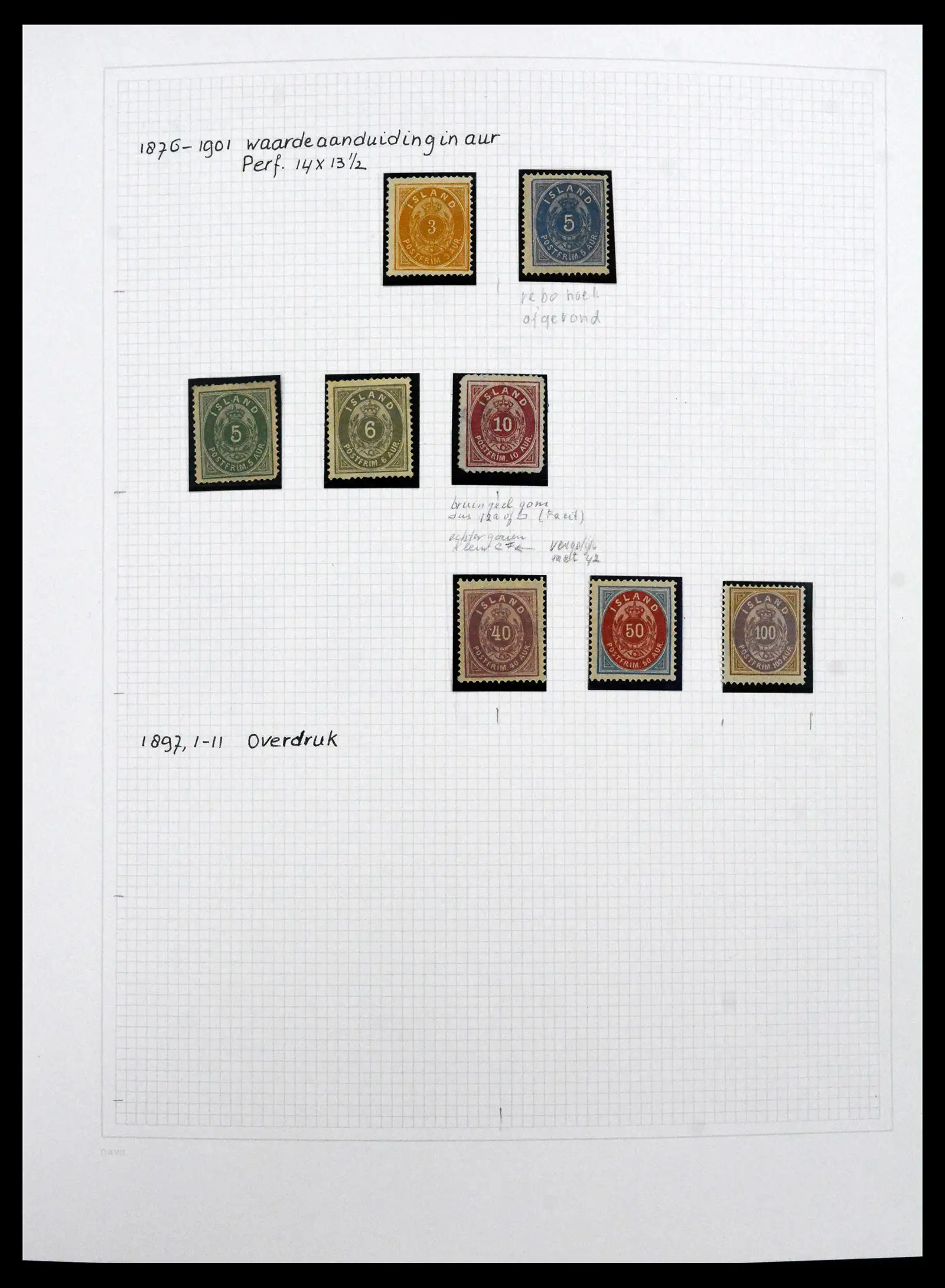 41572 0003 - Postzegelverzameling 41572 IJsland 1873-2010.