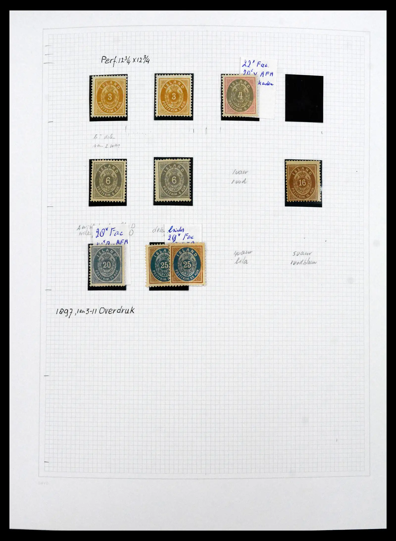 41572 0007 - Postzegelverzameling 41572 IJsland 1873-2010.