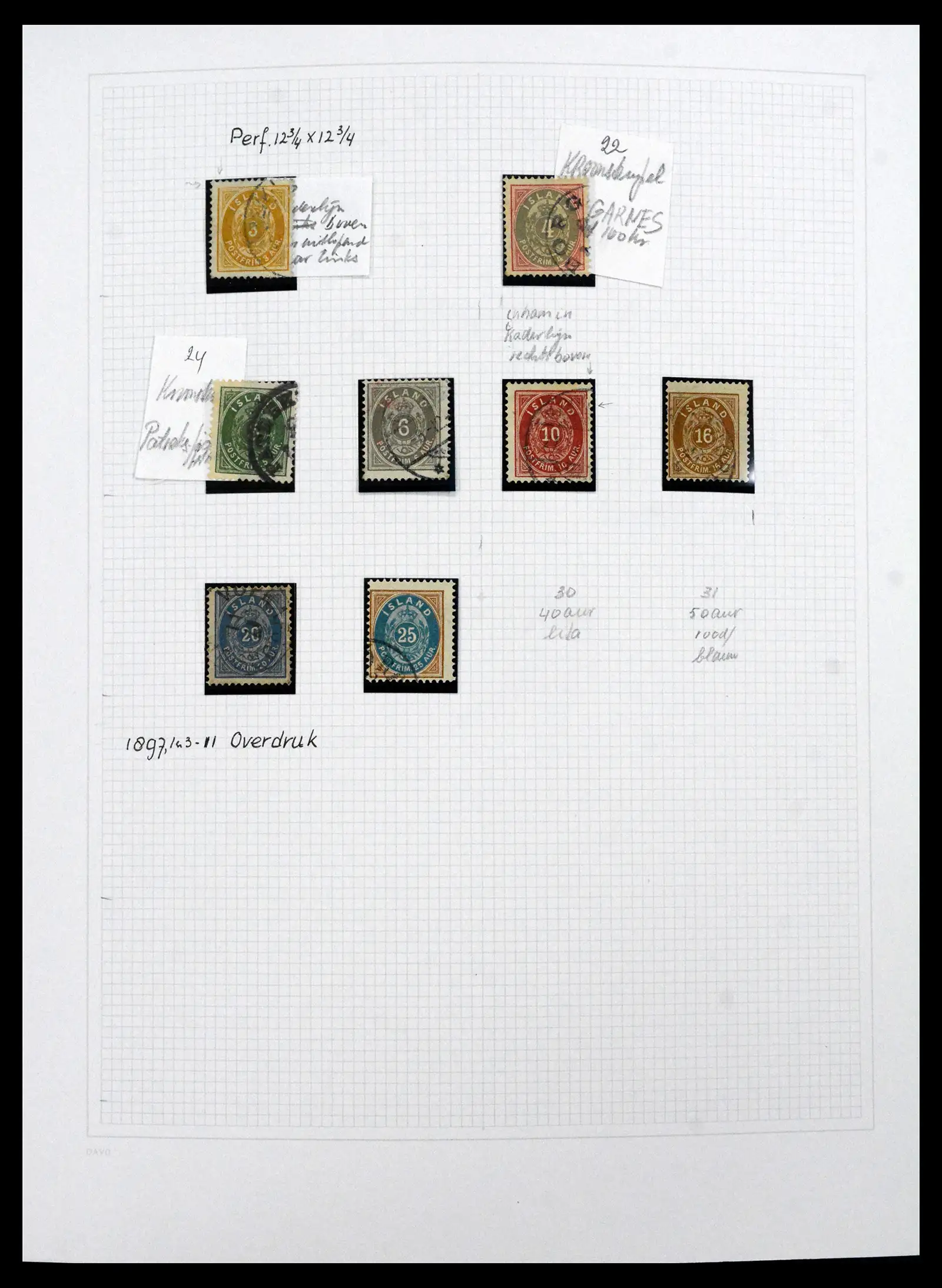 41572 0008 - Postzegelverzameling 41572 IJsland 1873-2010.