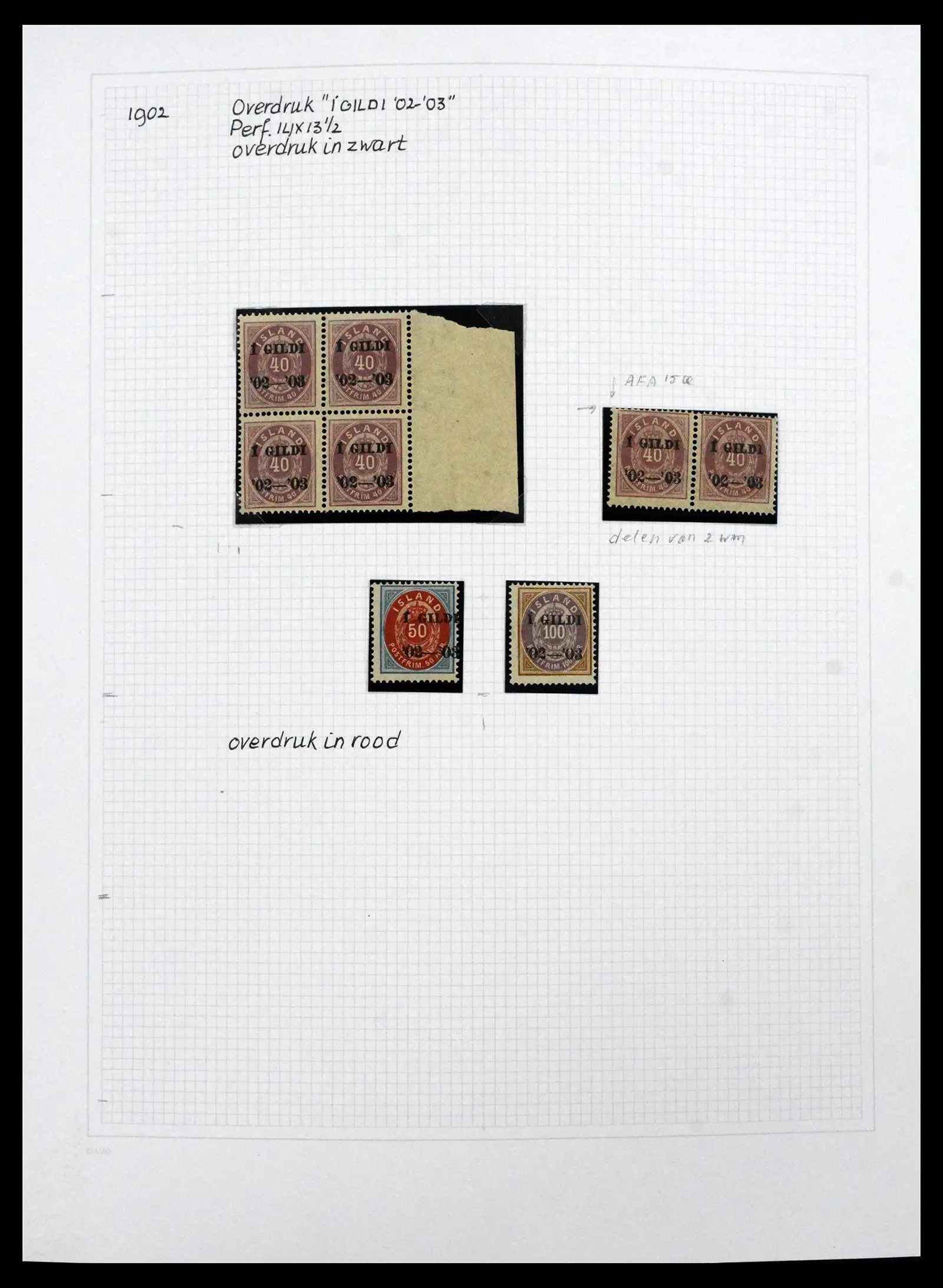 41572 0009 - Postzegelverzameling 41572 IJsland 1873-2010.