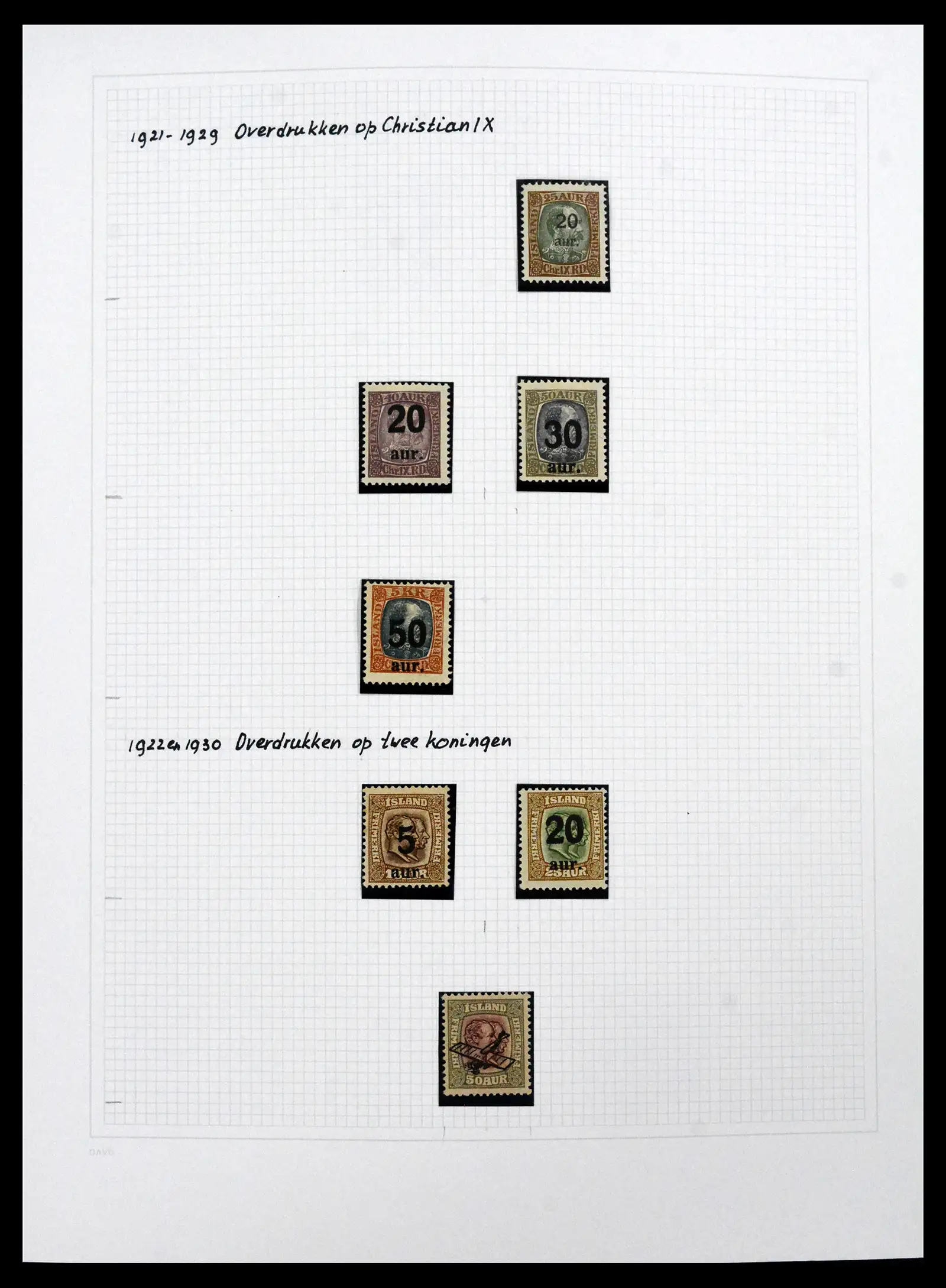 41572 0017 - Postzegelverzameling 41572 IJsland 1873-2010.